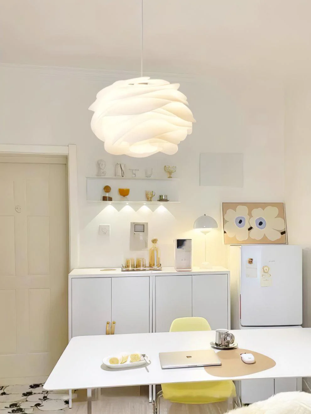 Solara Pendant Lamp PVC Rose Floral Layered Romantic - Image 3