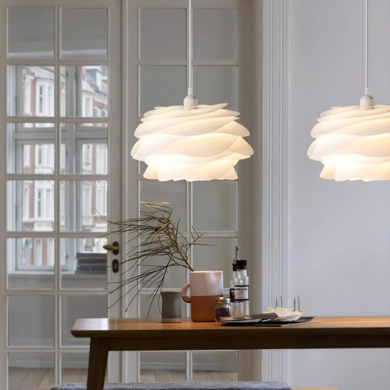 Solara Pendant Lamp PVC Rose Floral Layered Romantic - Image 4