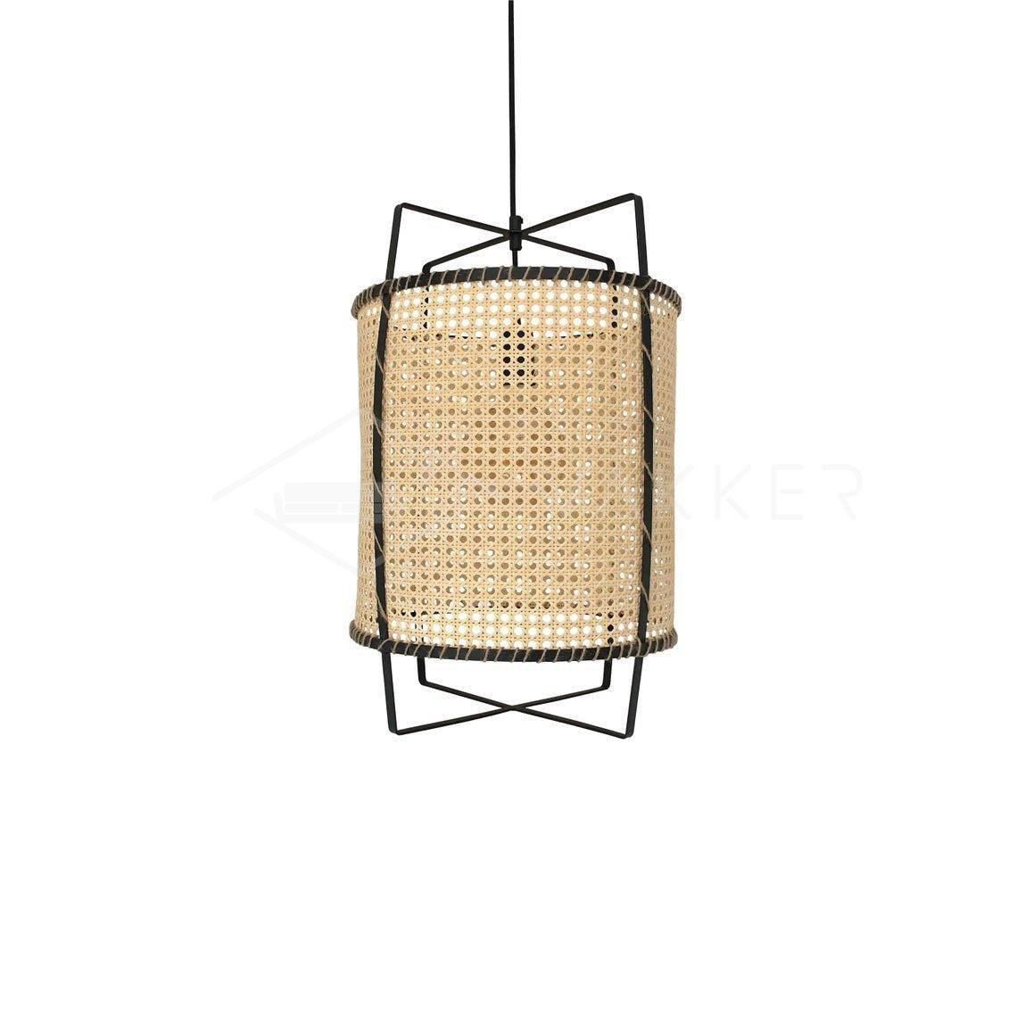 Solara Pendant Lamp Rattan Cane Frame Industrial - Image 25