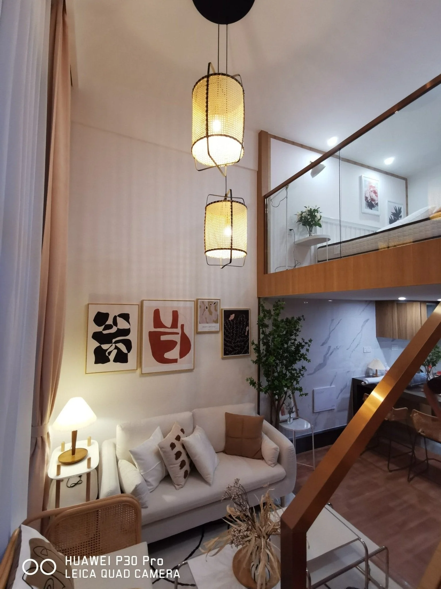 Solara Pendant Lamp Rattan Cane Frame Industrial - Image 8