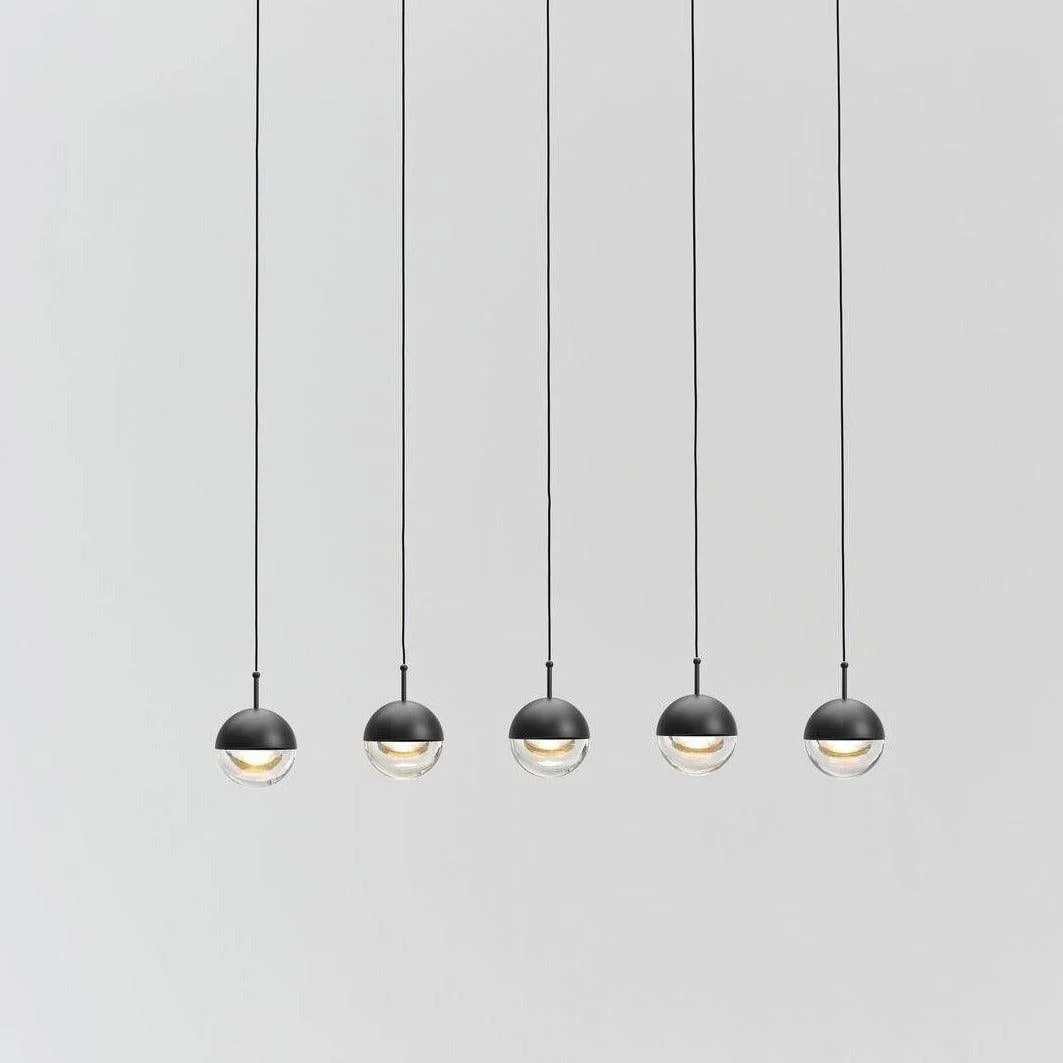 Solara Pendant Lamp Steel Glass Multi Drop Minimalist Staircase - Image 28