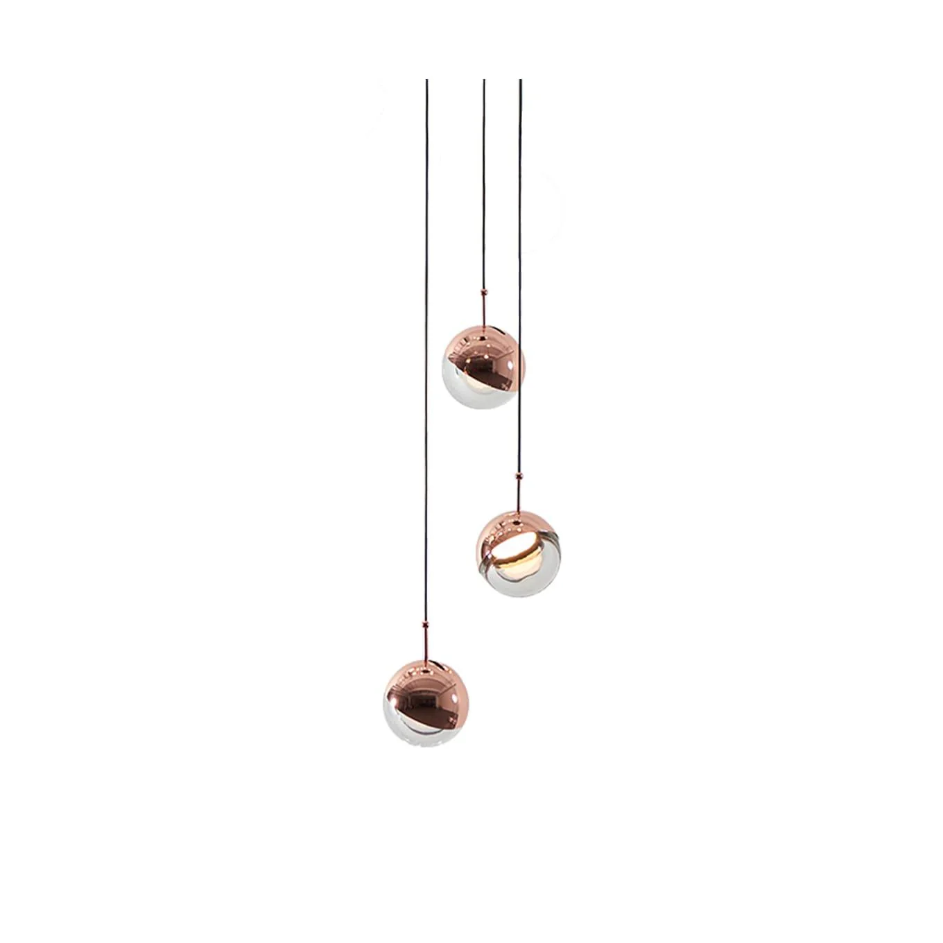 Solara Pendant Lamp Steel Glass Multi Drop Minimalist Staircase - Image 36