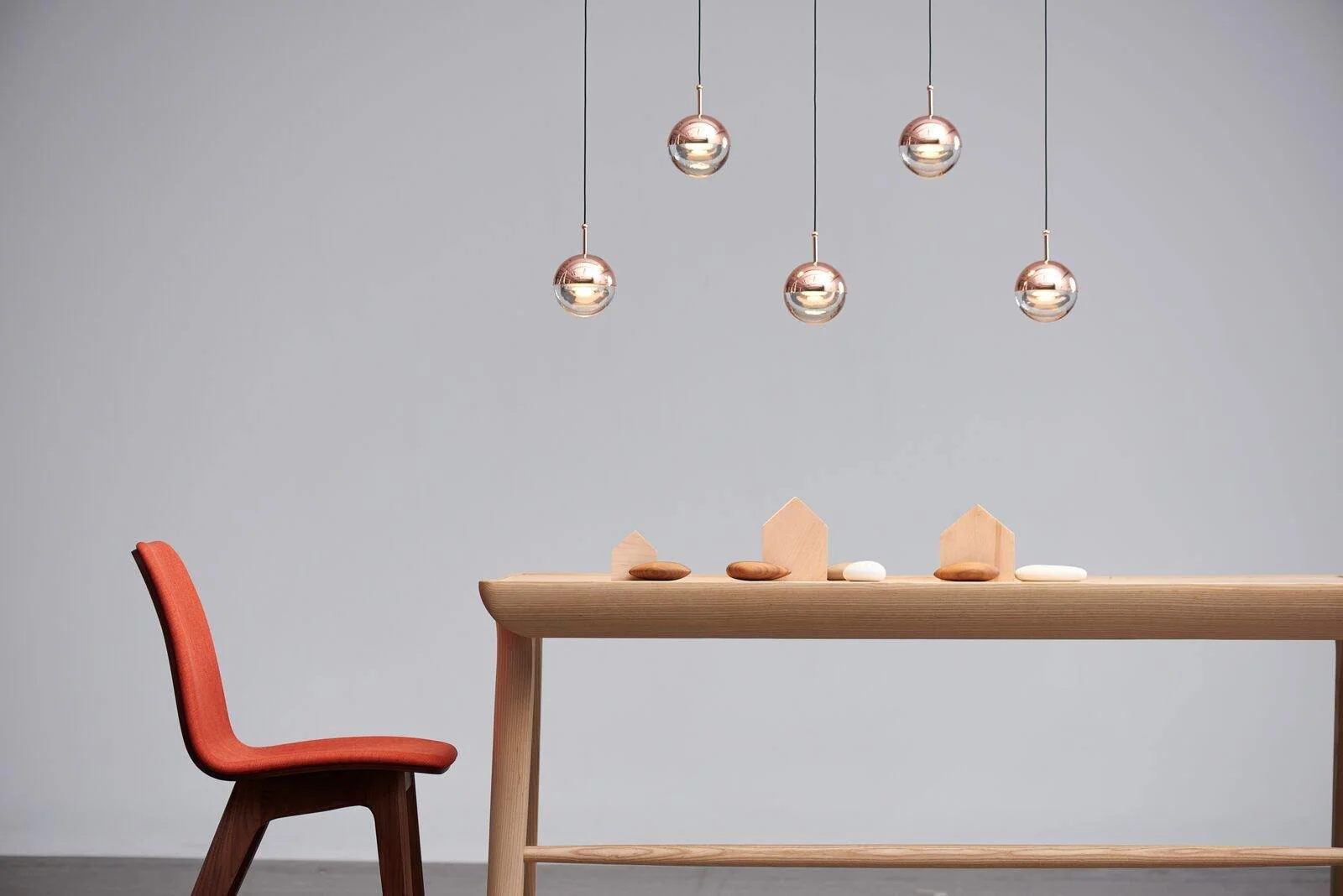 Solara Pendant Lamp Steel Glass Multi Drop Minimalist Staircase - Image 72
