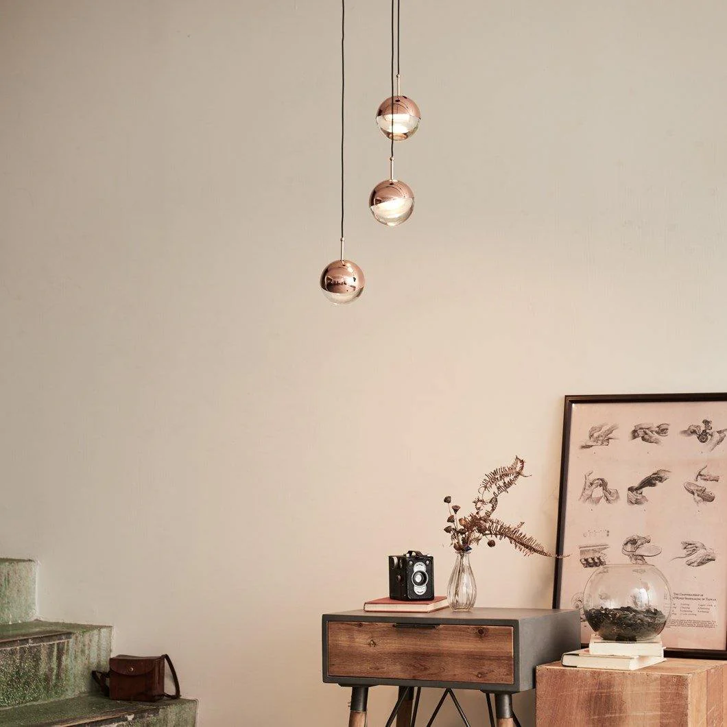 Solara Pendant Lamp Steel Glass Multi Drop Minimalist Staircase - Image 82