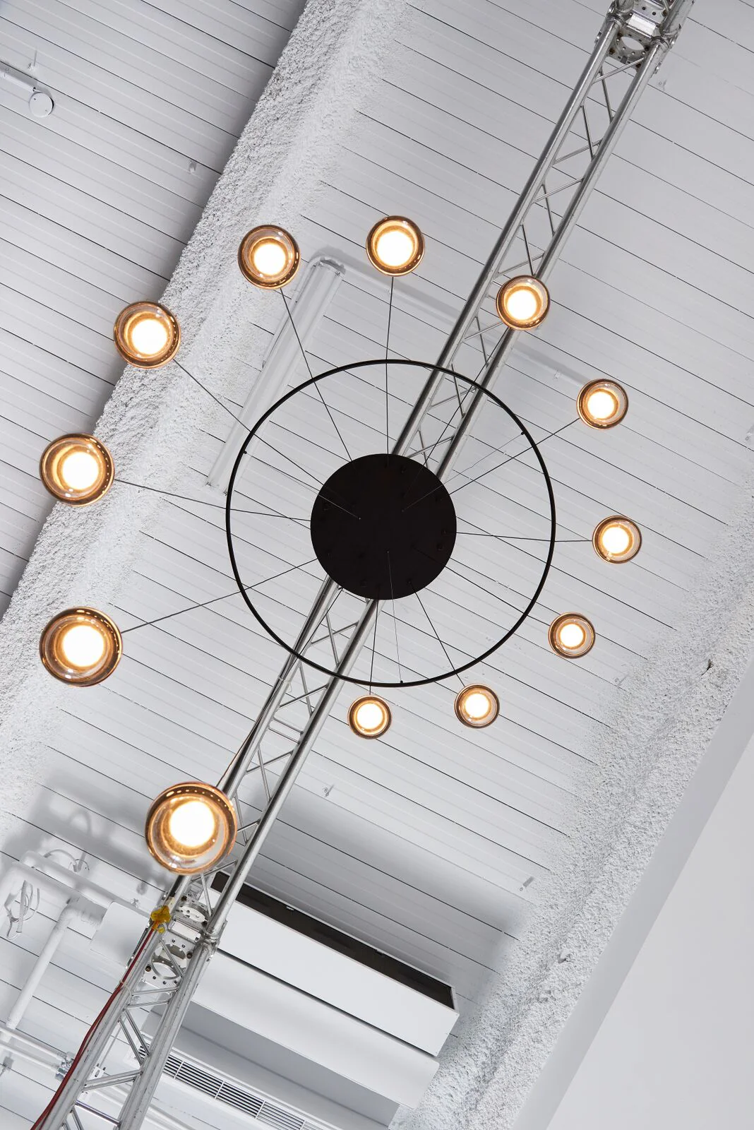 Solara Pendant Lamp Steel Glass Multi Drop Minimalist Staircase - Image 84