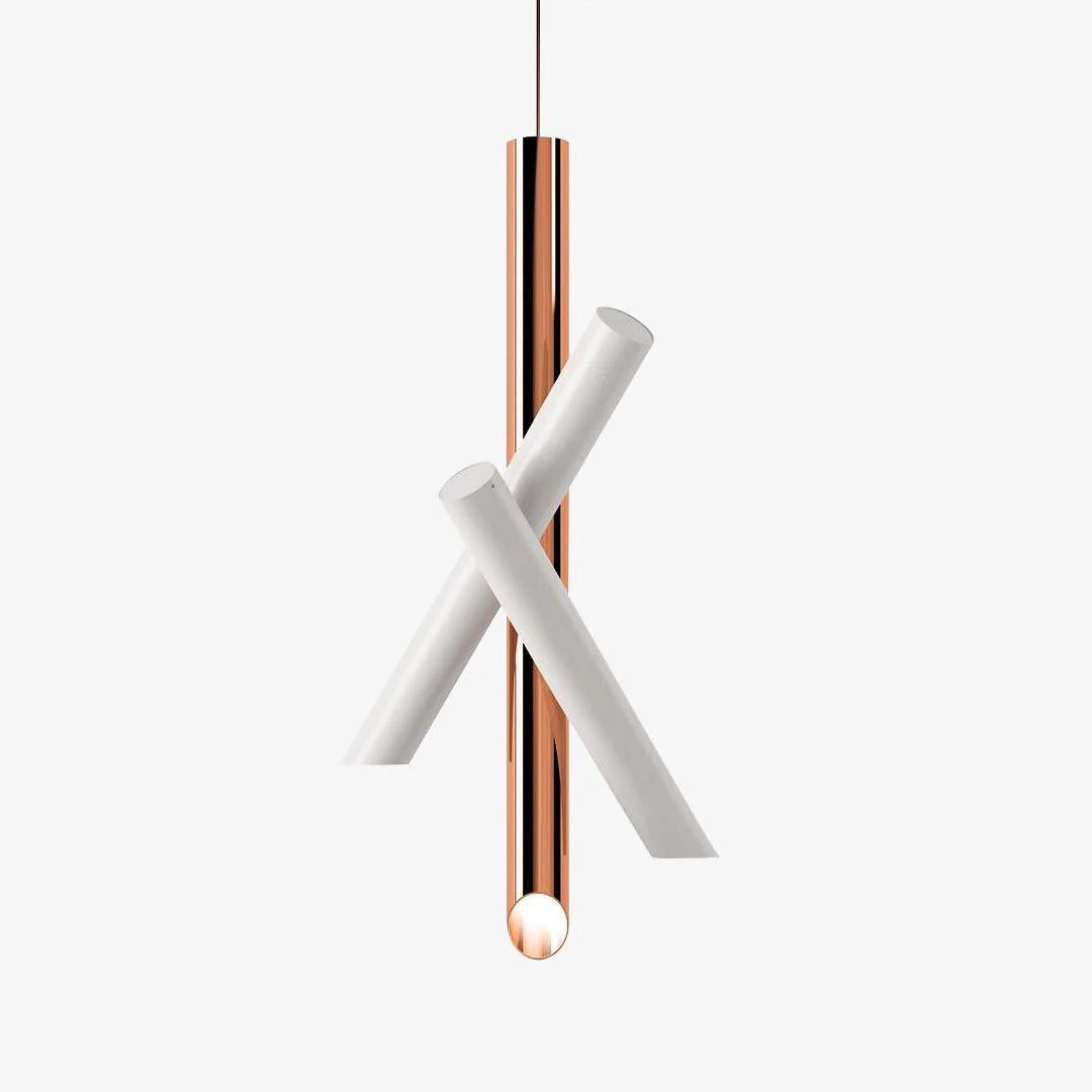 Solara Pendant Lamp Tubes Aluminum Minimalist