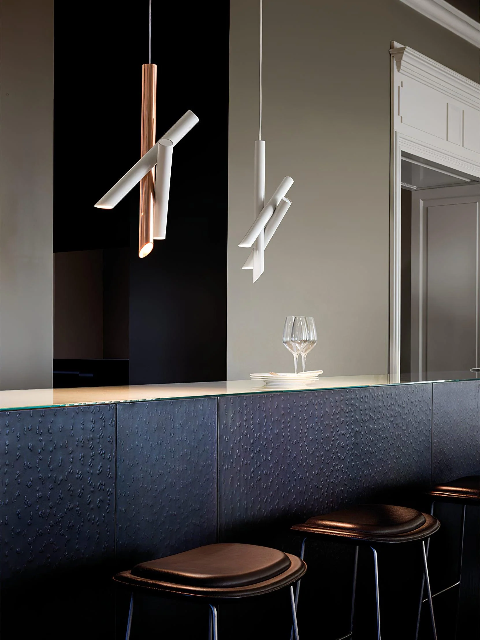 Solara Pendant Lamp Tubes Aluminum Minimalist - Image 3