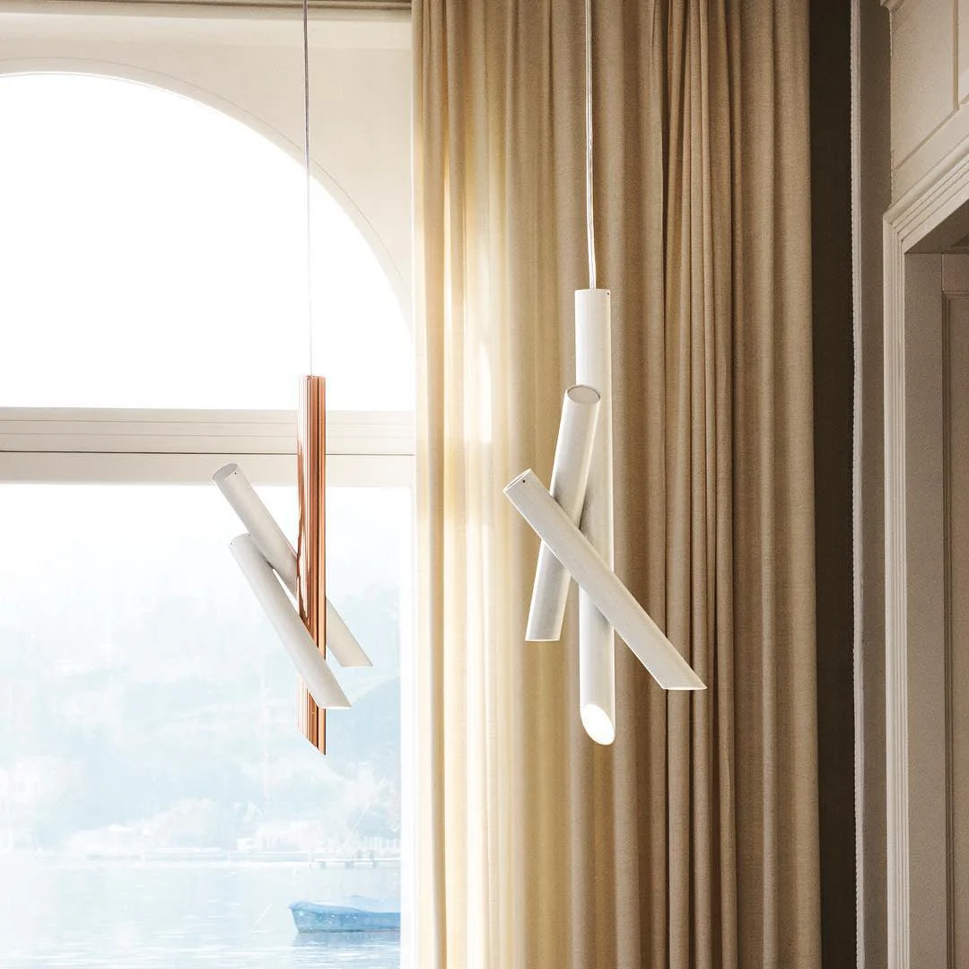 Solara Pendant Lamp Tubes Aluminum Minimalist - Image 4