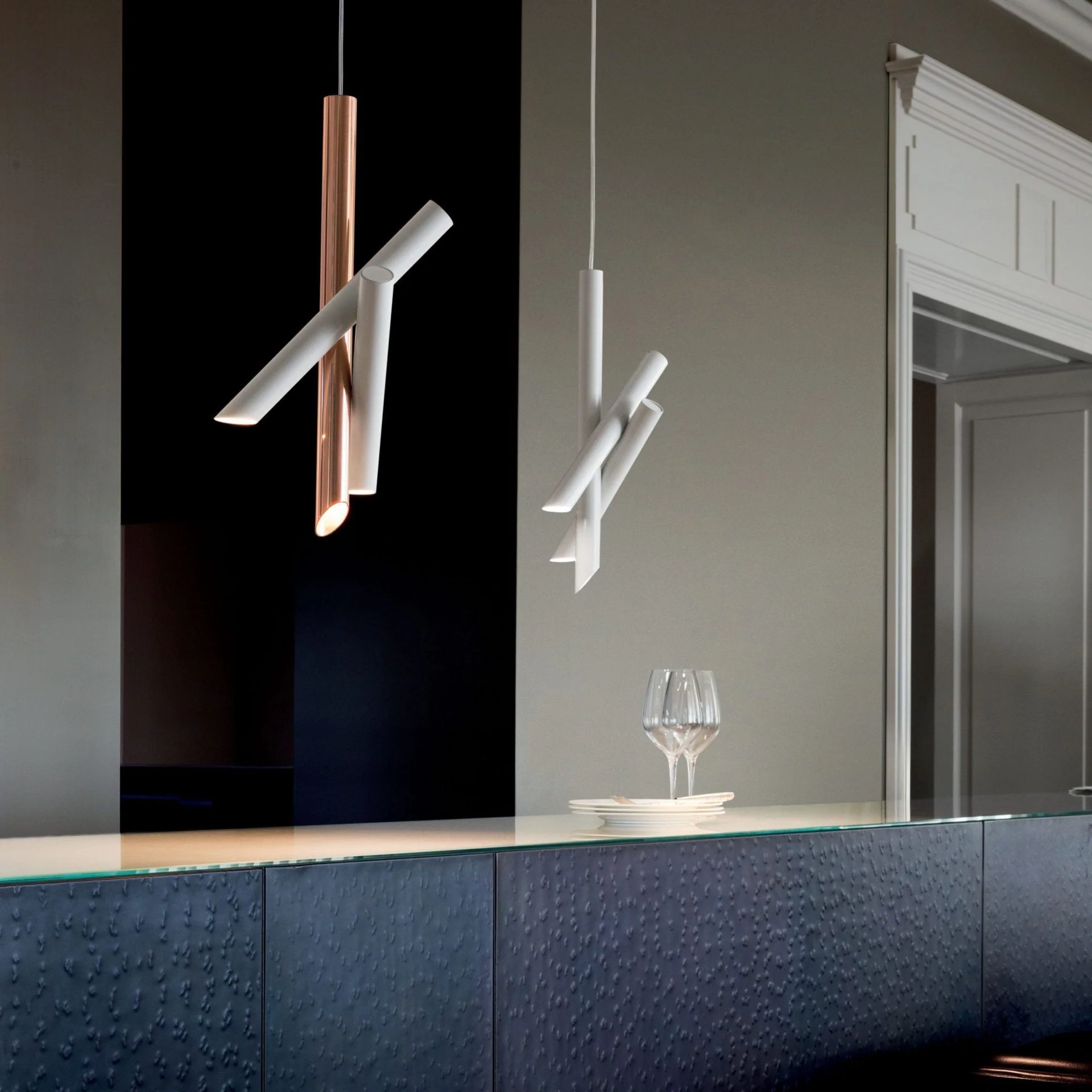 Solara Pendant Lamp Tubes Aluminum Minimalist - Image 62