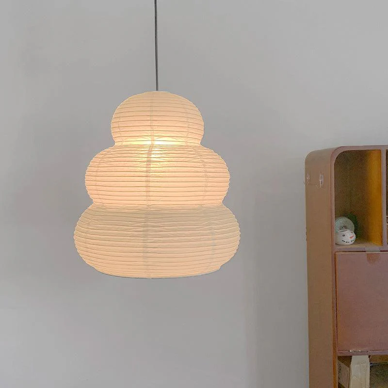 Solara Pendant Lamp Washi Paper Tiered Lantern Japanese Living Room - Image 27
