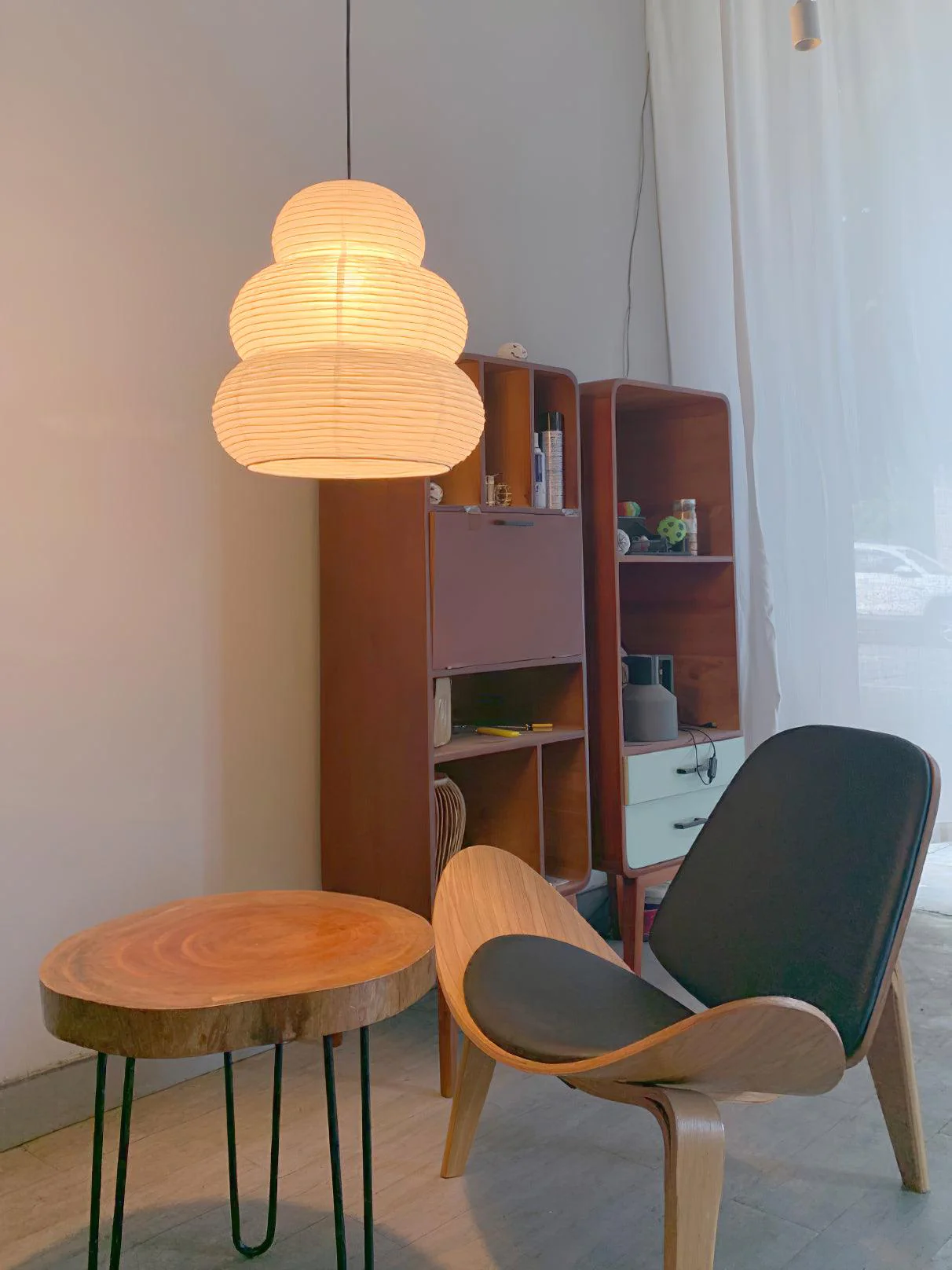 Solara Pendant Lamp Washi Paper Tiered Lantern Japanese Living Room - Image 32