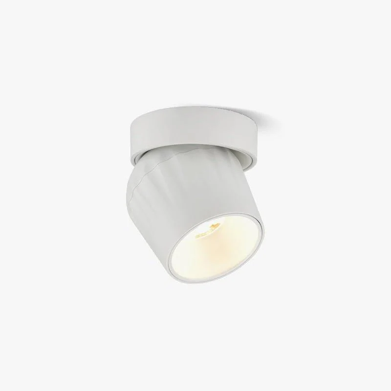 Solara Spotlight Aluminum Ribbed Rotatable Minimalist