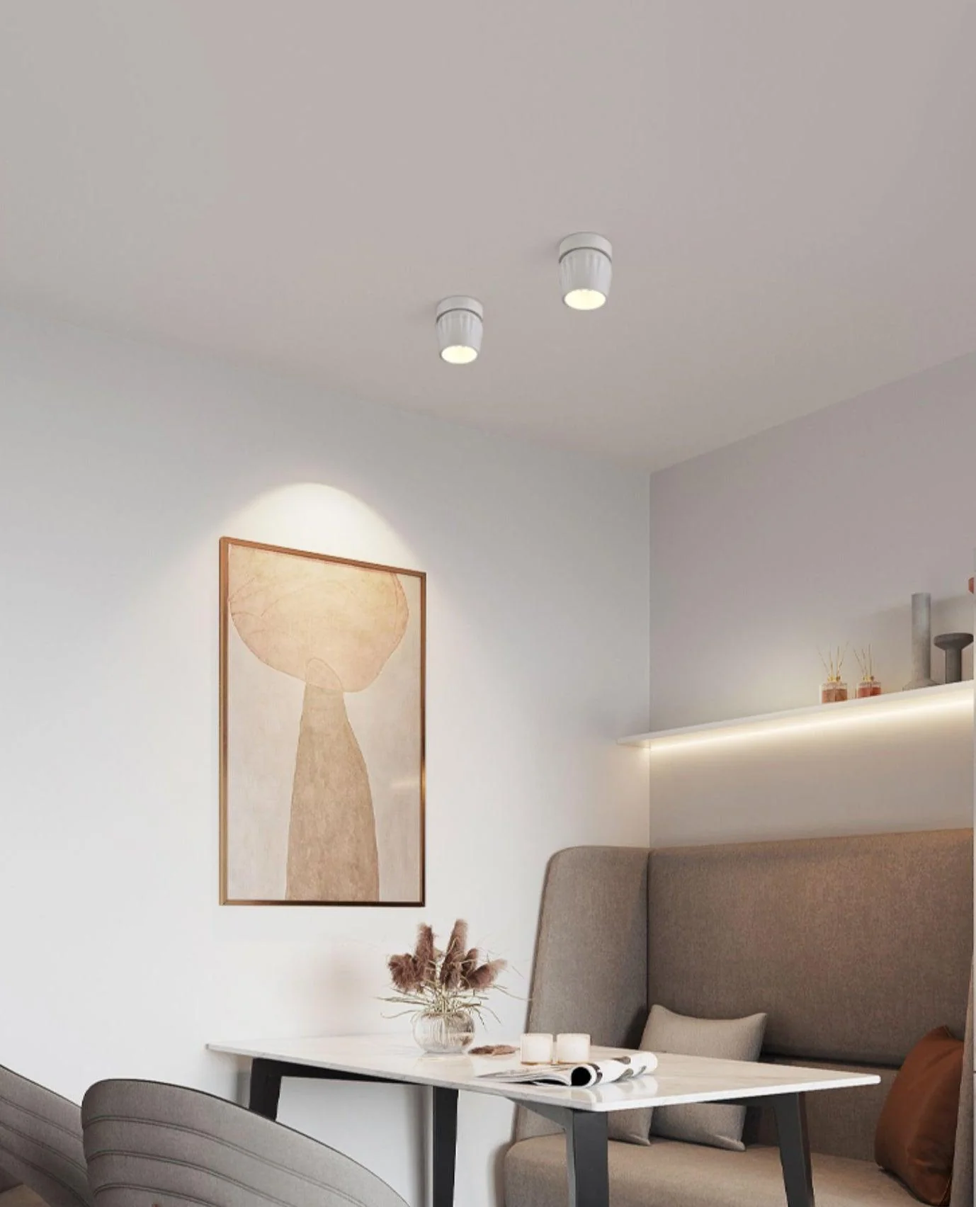 Solara Spotlight Aluminum Ribbed Rotatable Minimalist - Image 2
