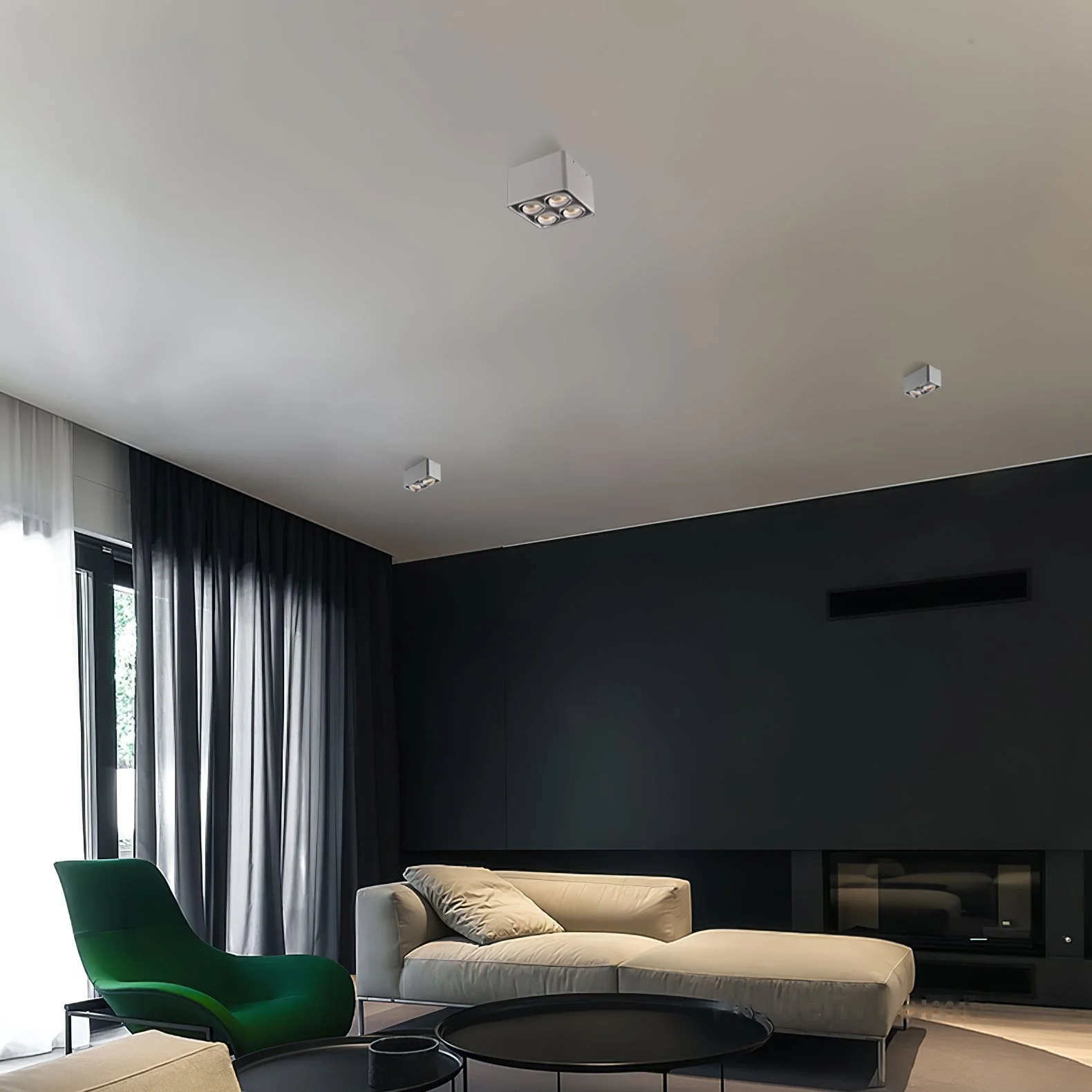 Solara Spotlight Surface Mount Twin LED Angular Minimalist - Image 21