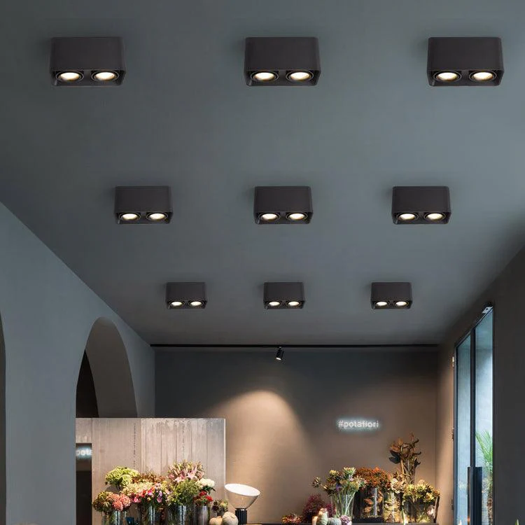 Solara Spotlight Surface Mount Twin LED Angular Minimalist - Image 23