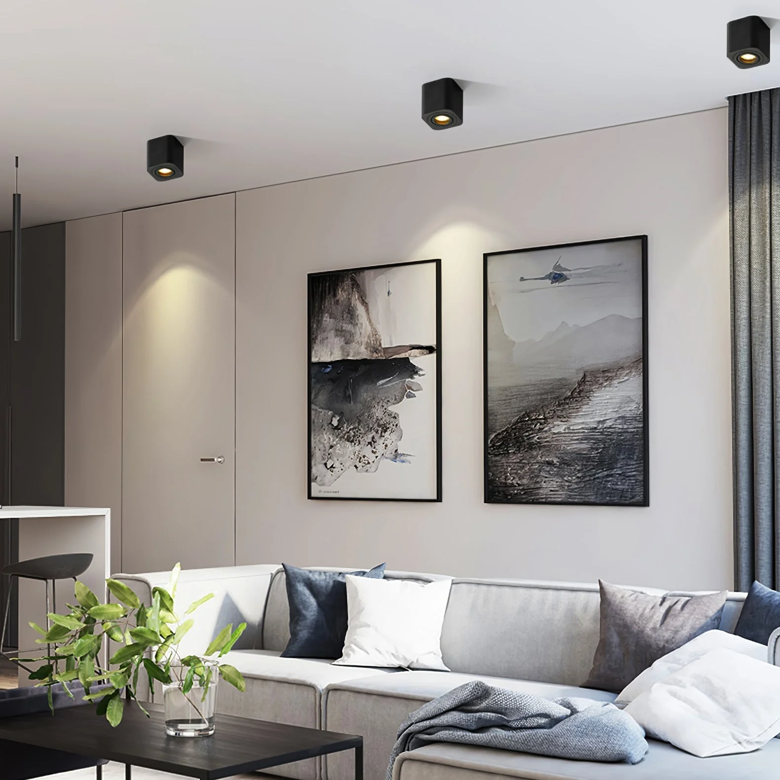 Solara Spotlight Surface Mount Twin LED Angular Minimalist - Image 24