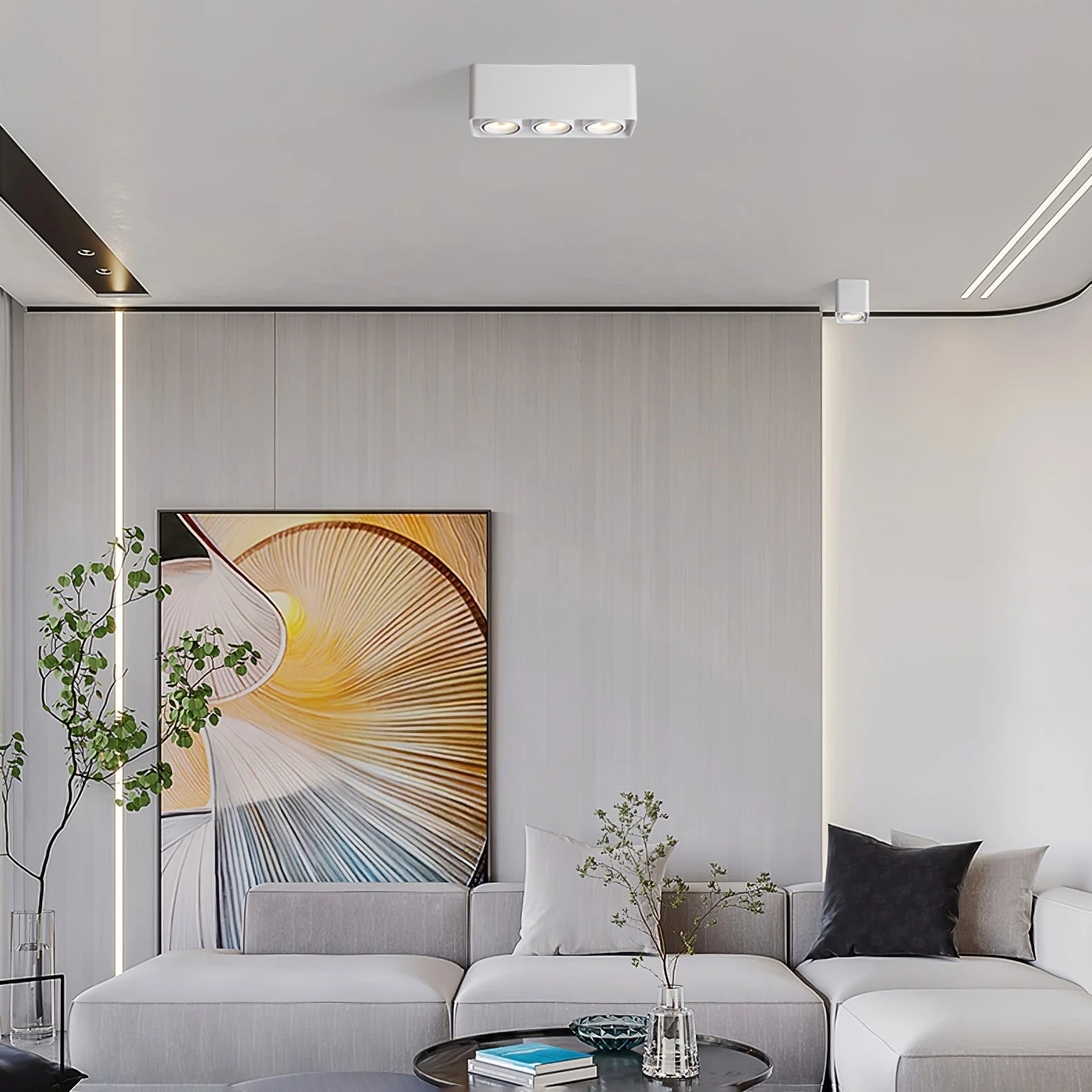 Solara Spotlight Surface Mount Twin LED Angular Minimalist - Image 27