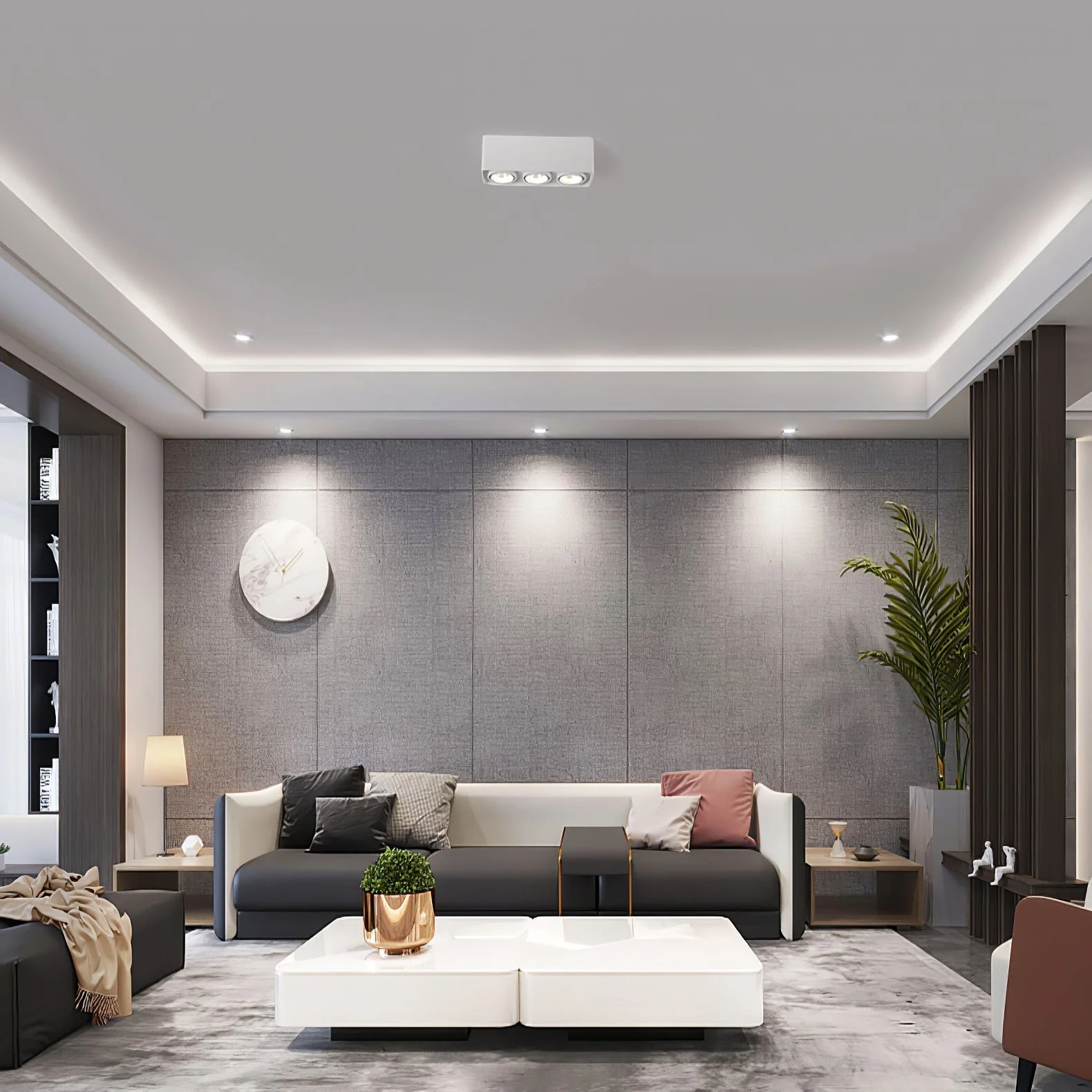 Solara Spotlight Surface Mount Twin LED Angular Minimalist - Image 29