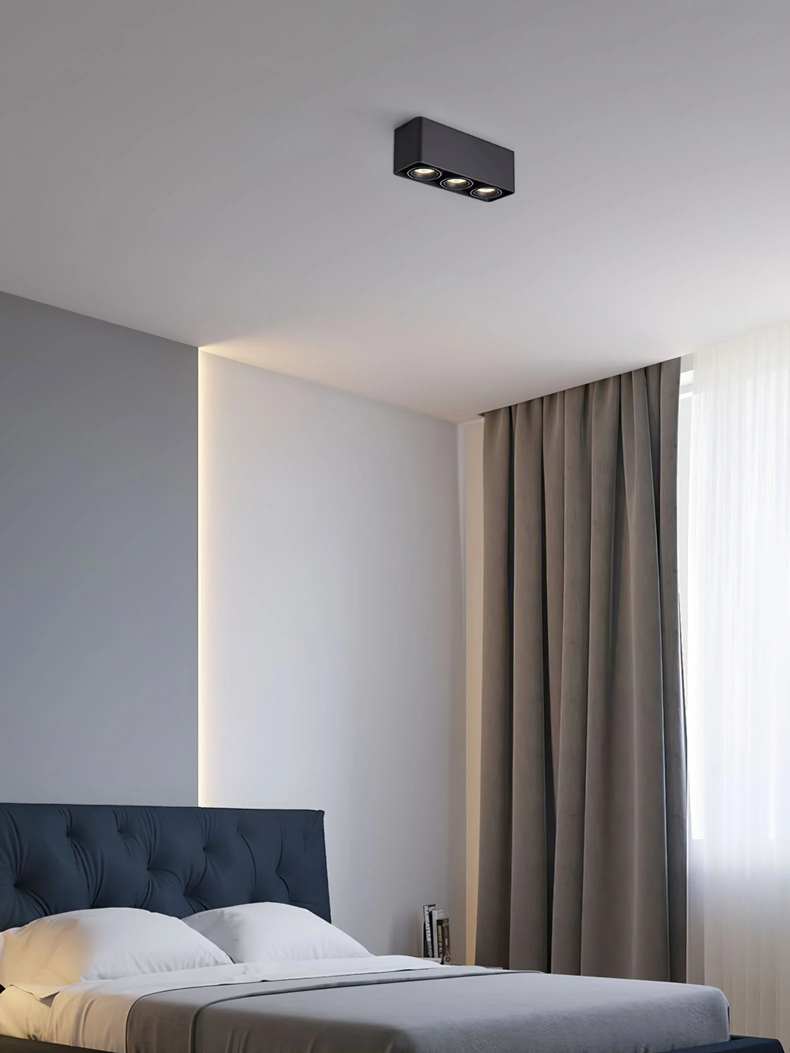Solara Spotlight Surface Mount Twin LED Angular Minimalist - Image 30