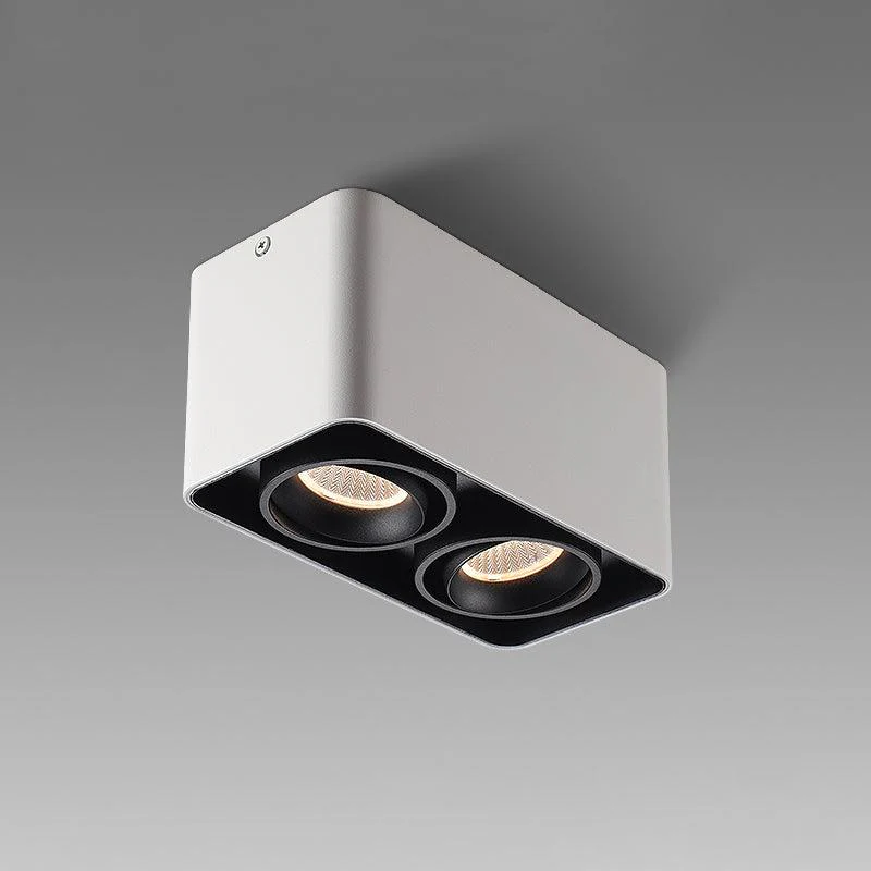 Solara Spotlight Surface Mount Twin LED Angular Minimalist - Image 4