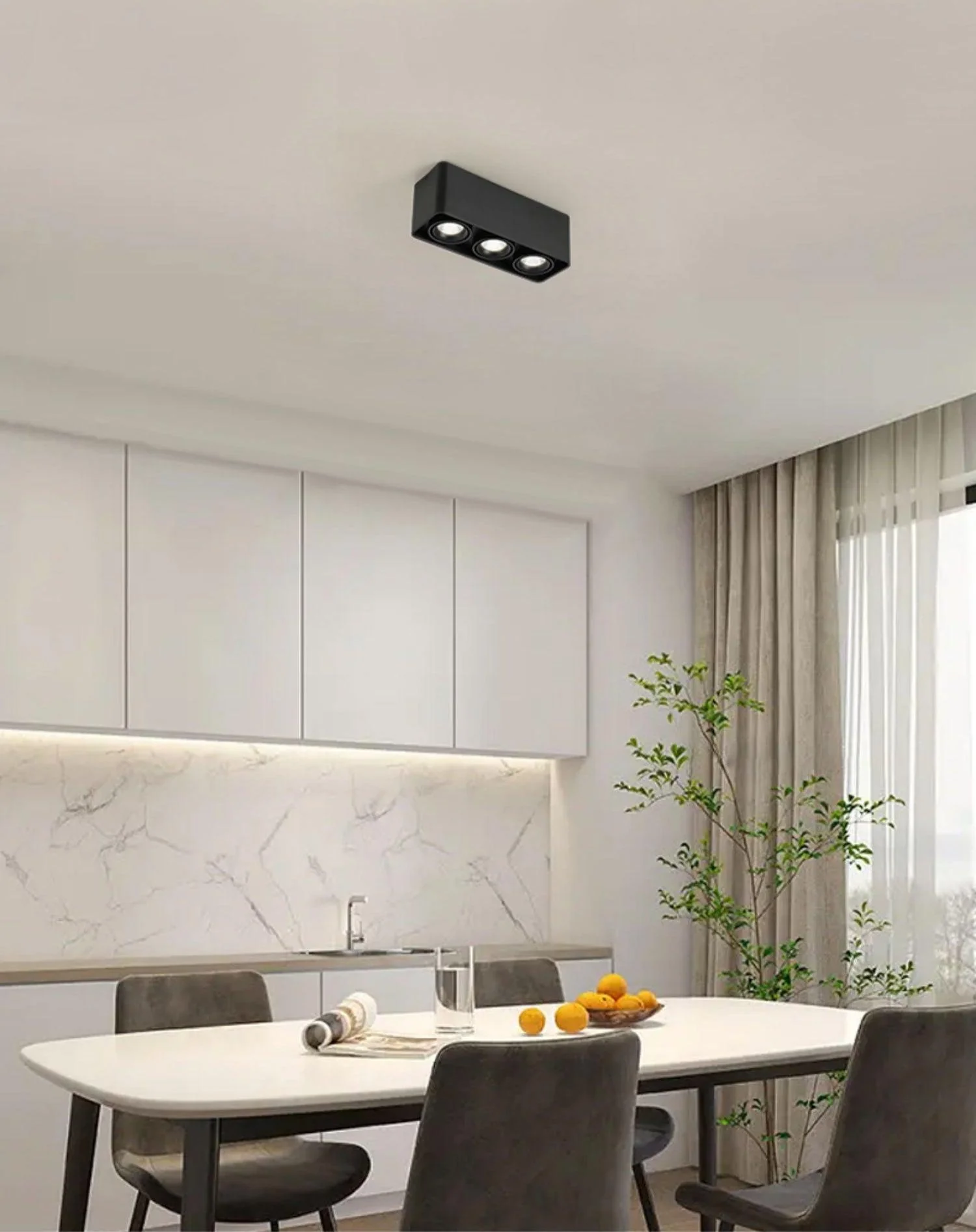 Solara Spotlight Surface Mount Twin LED Angular Minimalist - Image 7