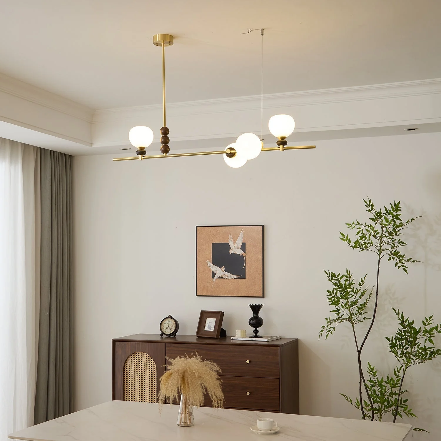 Solaren Wood Vintage Pendant Light - Image 15