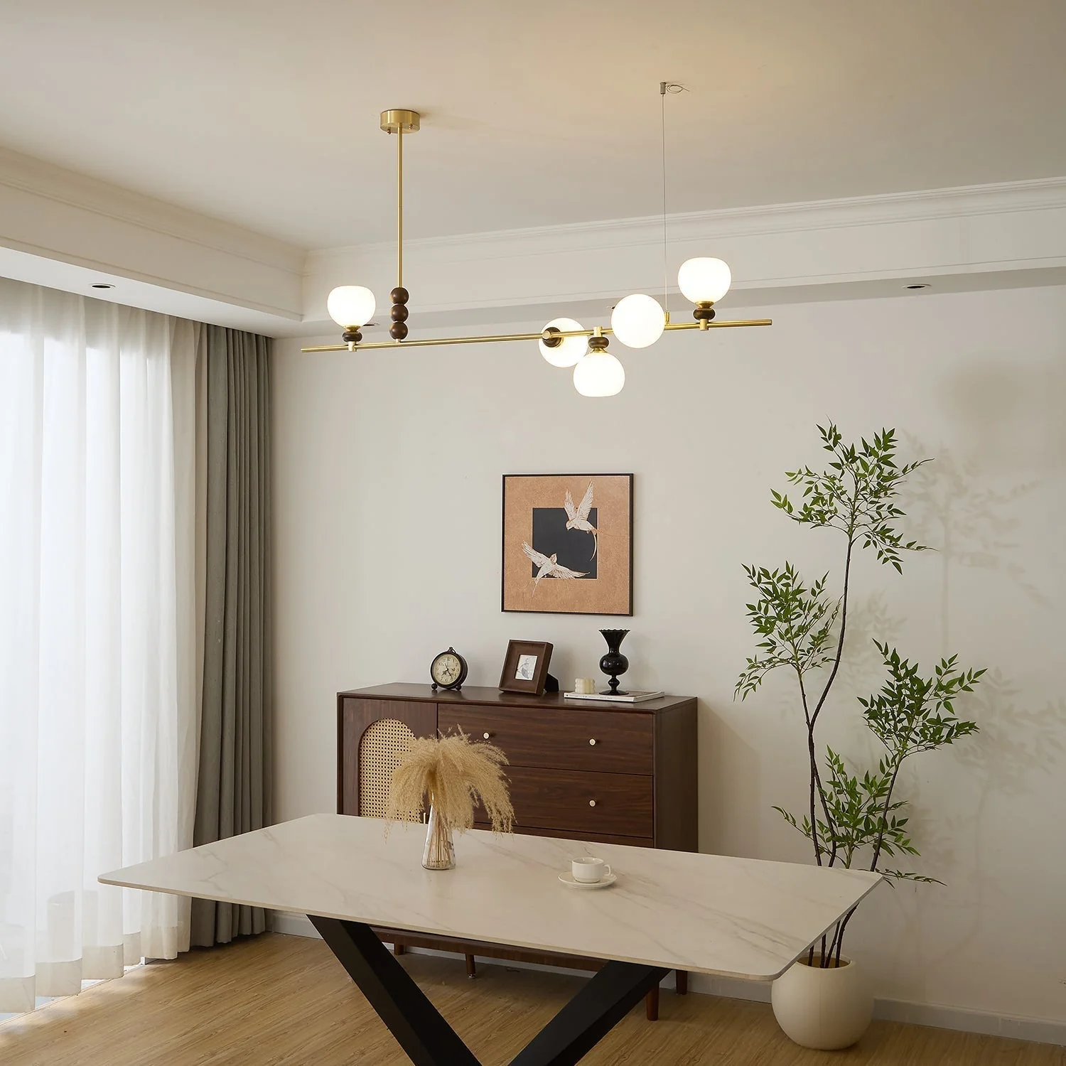 Solaren Wood Vintage Pendant Light - Image 25
