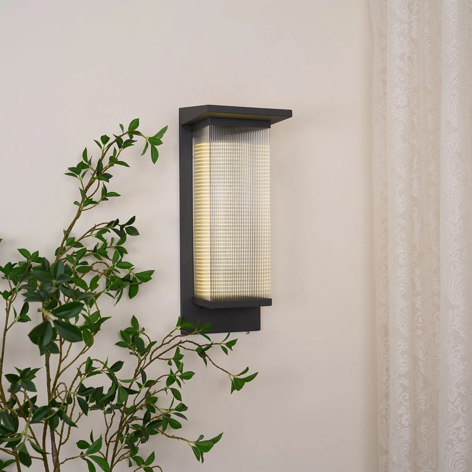 Solarise Steel Contemporary Wall Lamp - Image 20