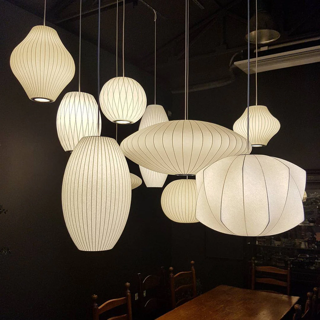 Solarnce Silk & Steel Pendant Lamp - Image 116