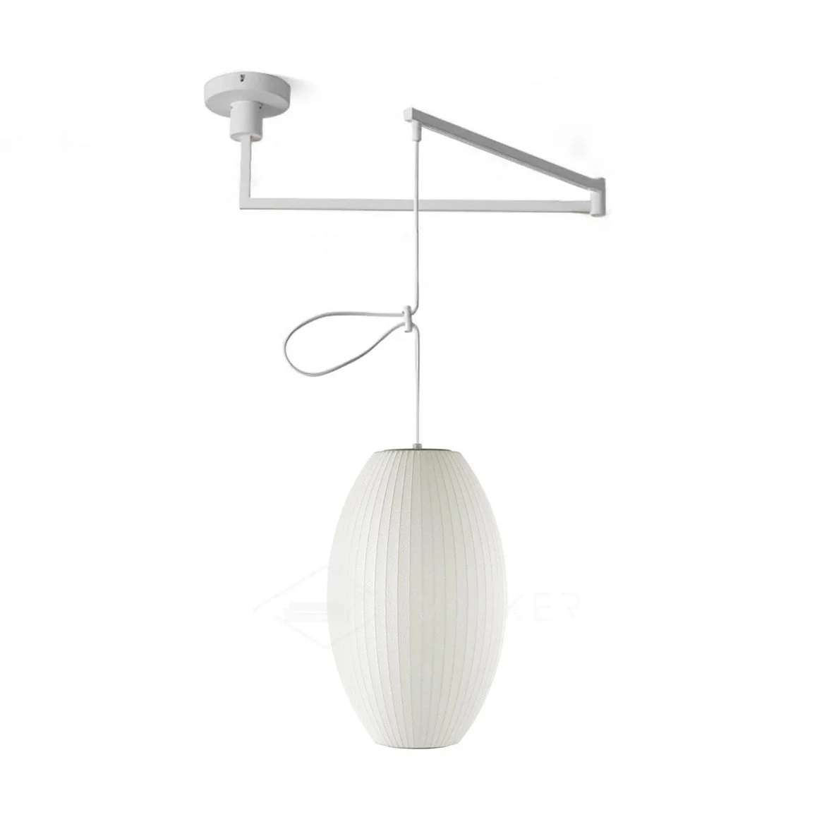 Solarnce Silk & Steel Pendant Lamp - Image 159