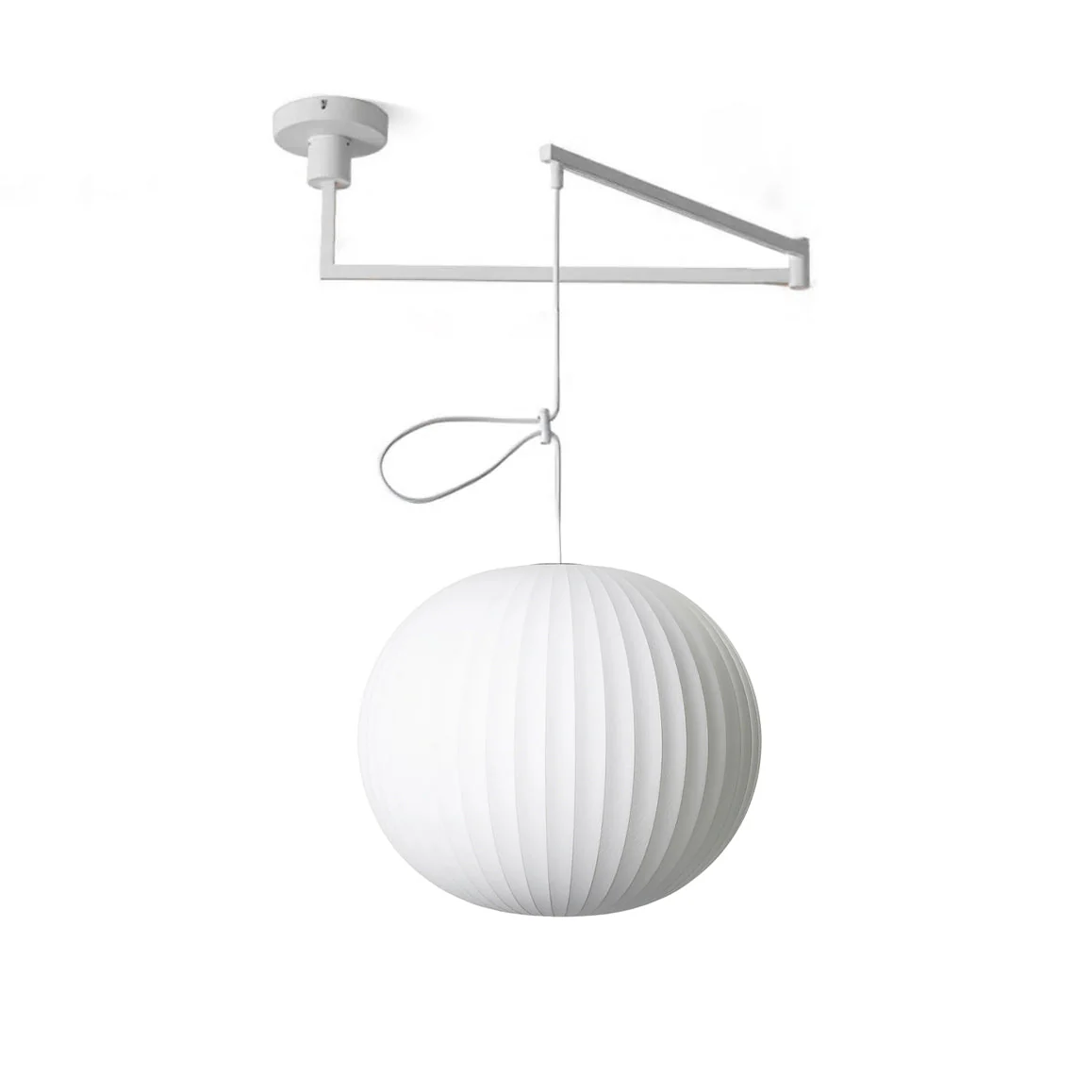 Solarnce Silk & Steel Pendant Lamp - Image 160