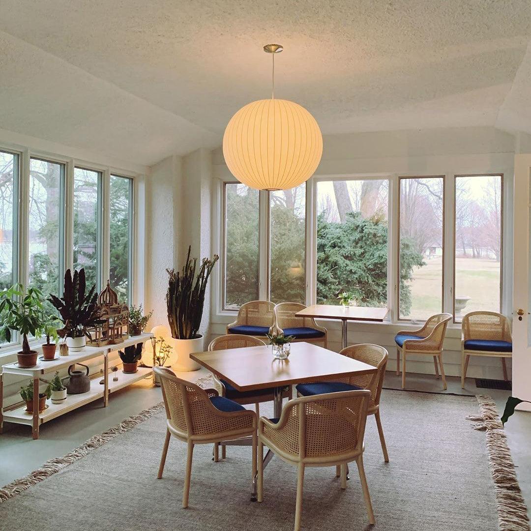 Solarnce Silk & Steel Pendant Lamp - Image 35