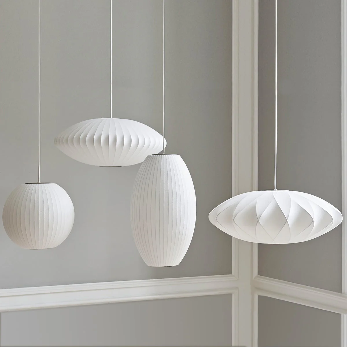 Solarnce Silk & Steel Pendant Lamp - Image 37