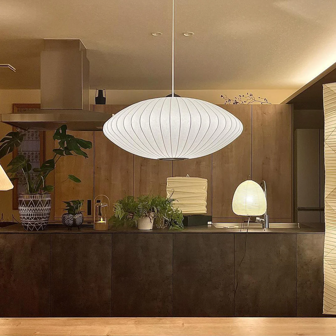 Solarnce Silk & Steel Pendant Lamp - Image 41