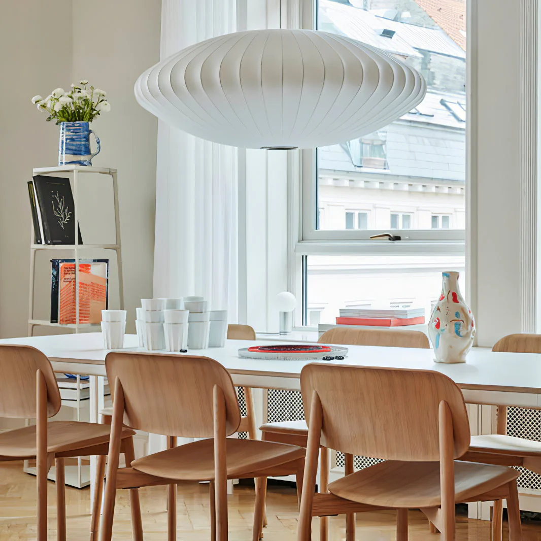 Solarnce Silk & Steel Pendant Lamp - Image 50