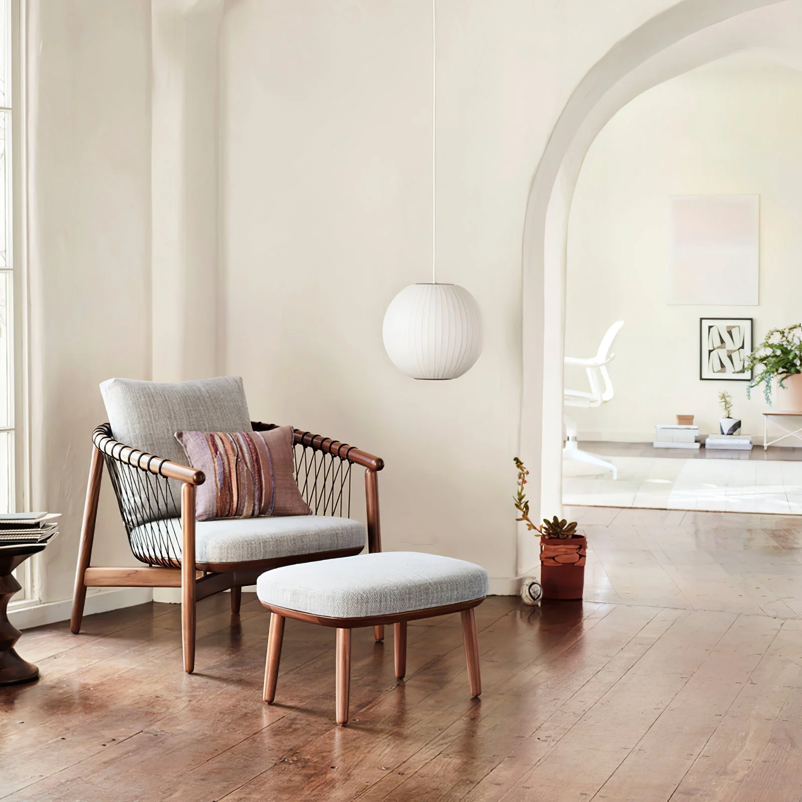 Solarnce Silk & Steel Pendant Lamp - Image 80