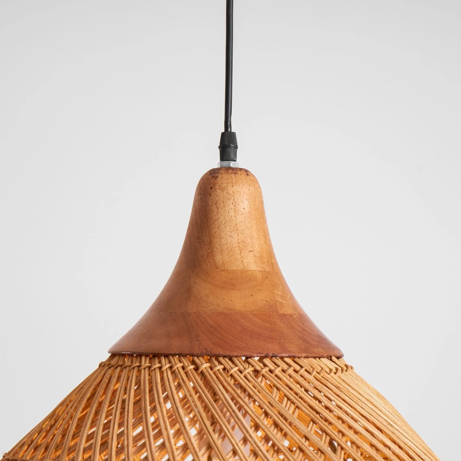 Solavn Rattan Wood Pendant Lamp - Image 115
