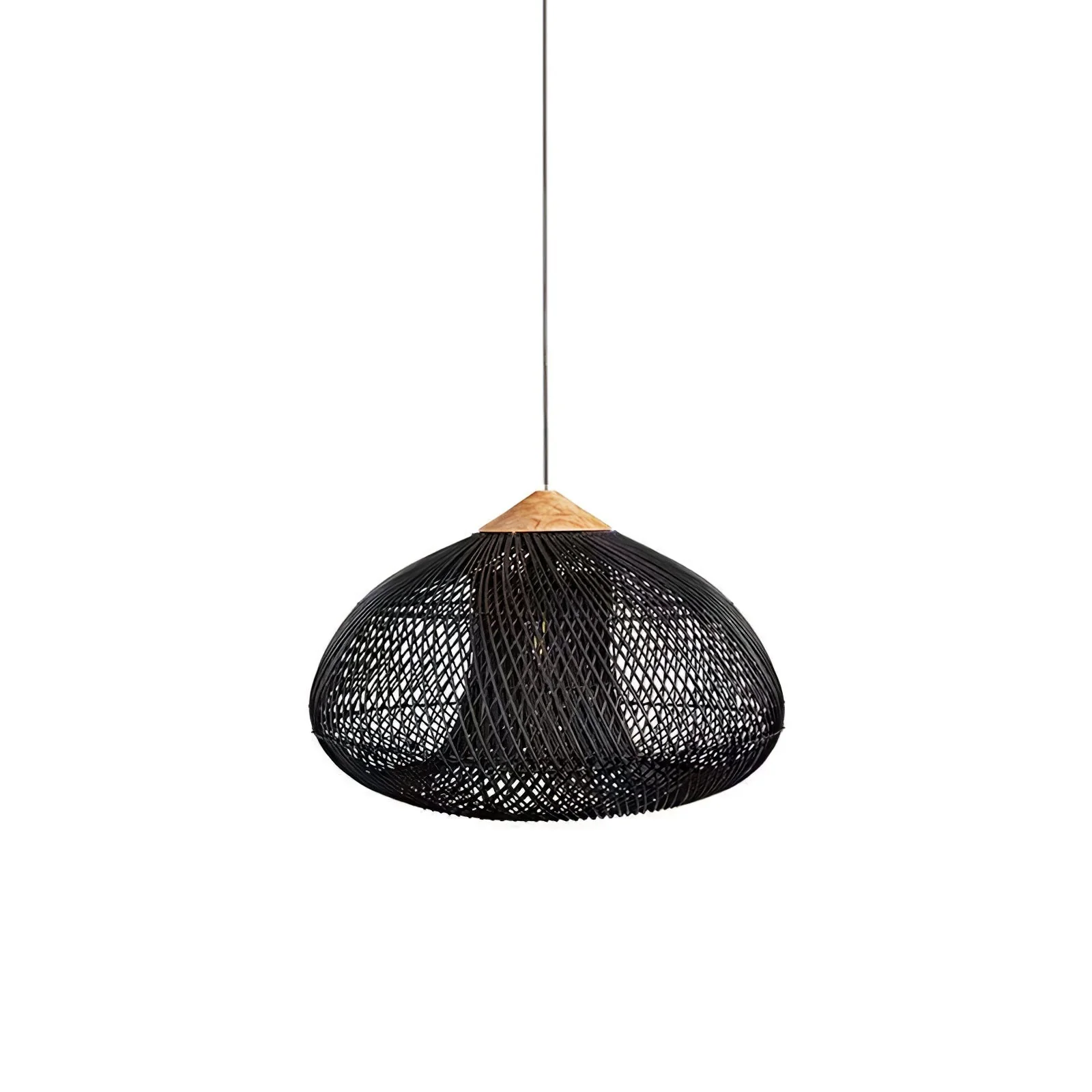 Solavn Rattan Wood Pendant Lamp - Image 17