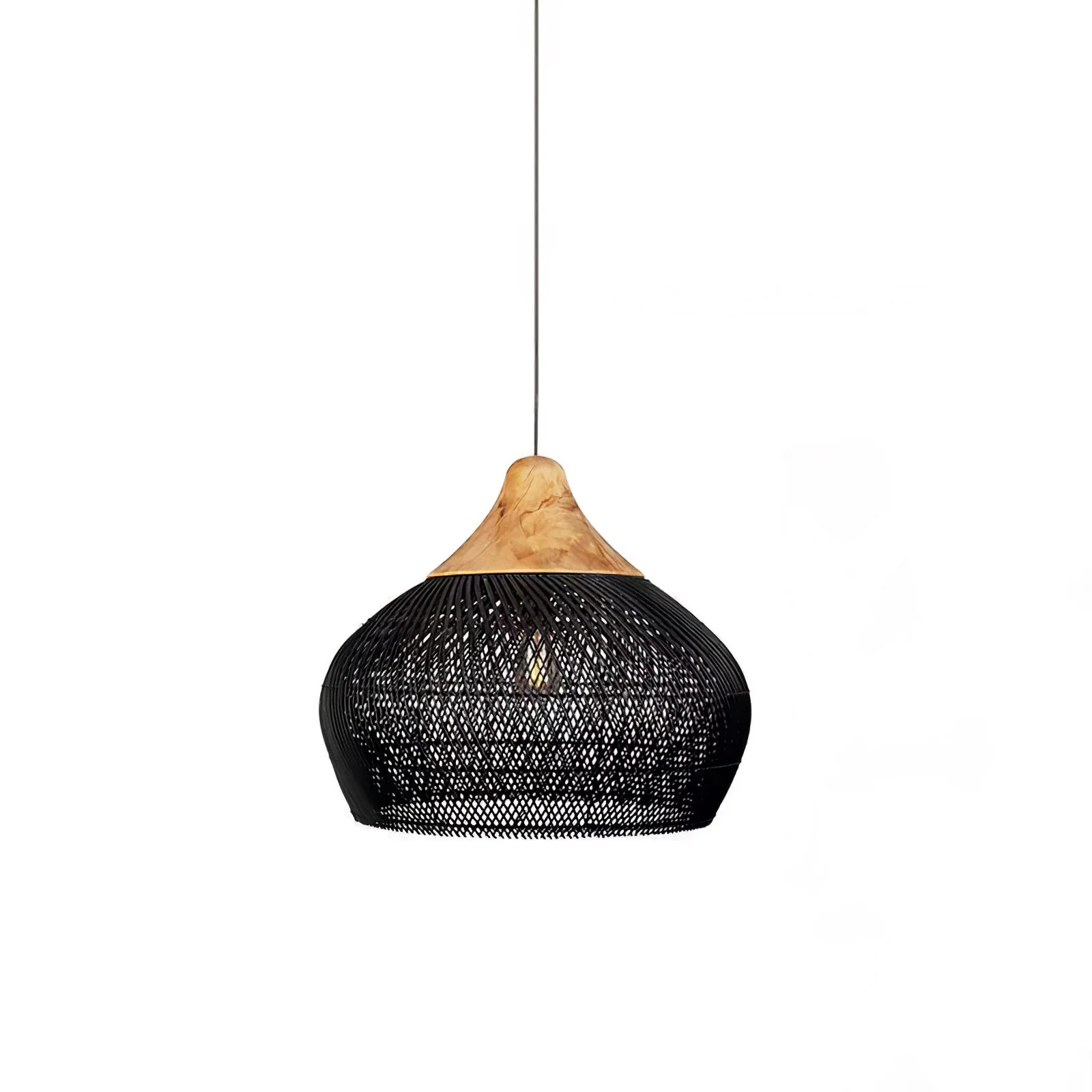 Solavn Rattan Wood Pendant Lamp - Image 23