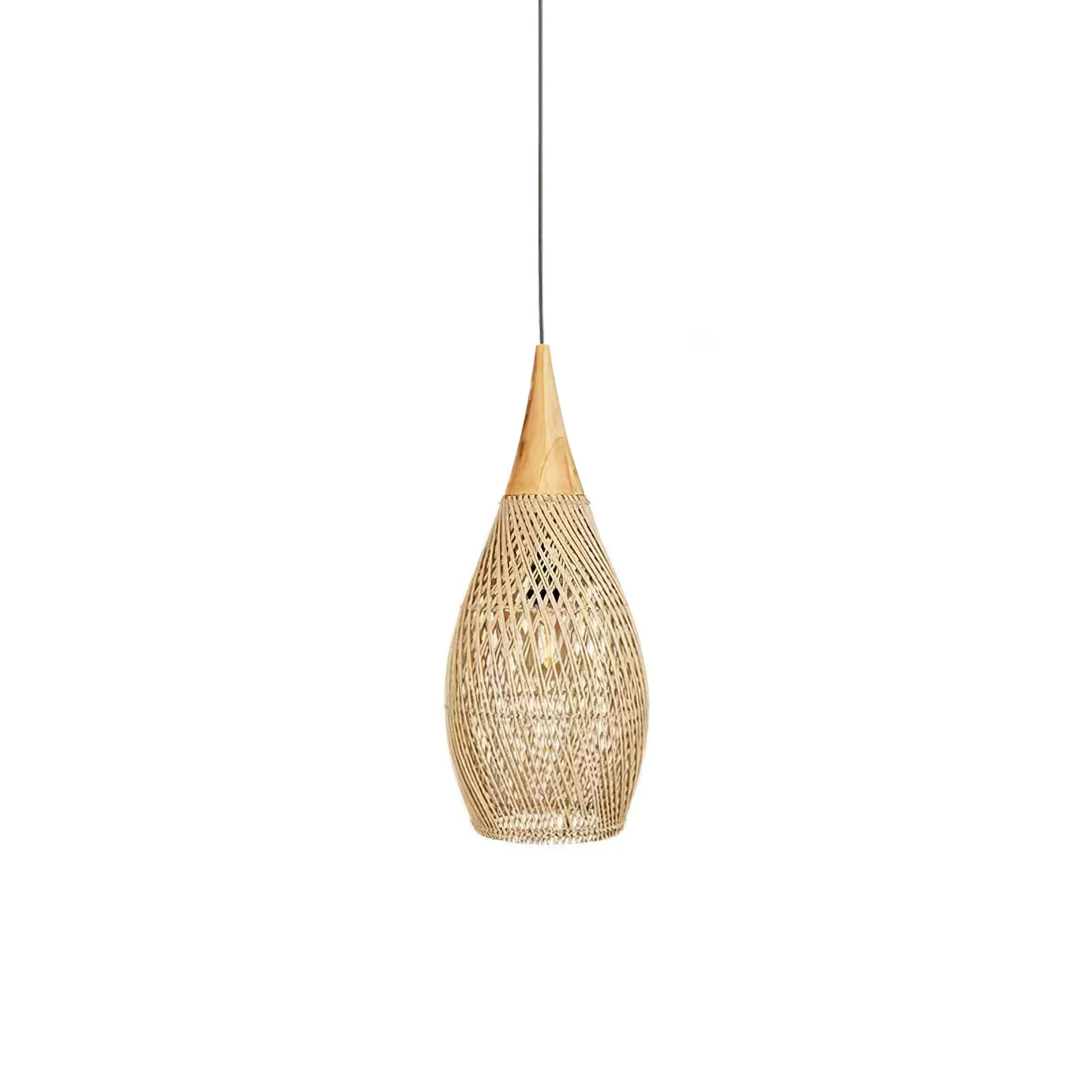 Solavn Rattan Wood Pendant Lamp - Image 25