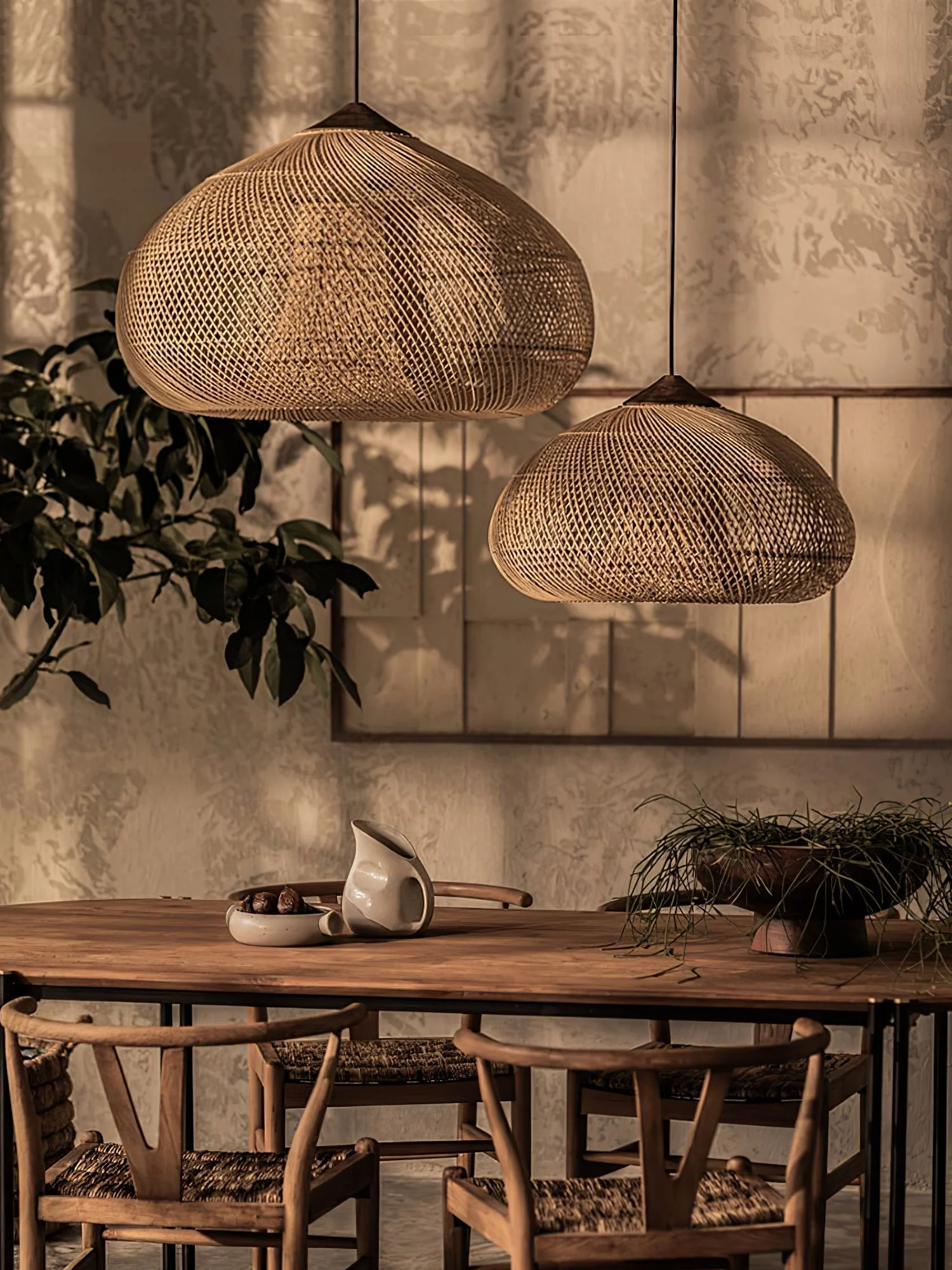 Solavn Rattan Wood Pendant Lamp - Image 62