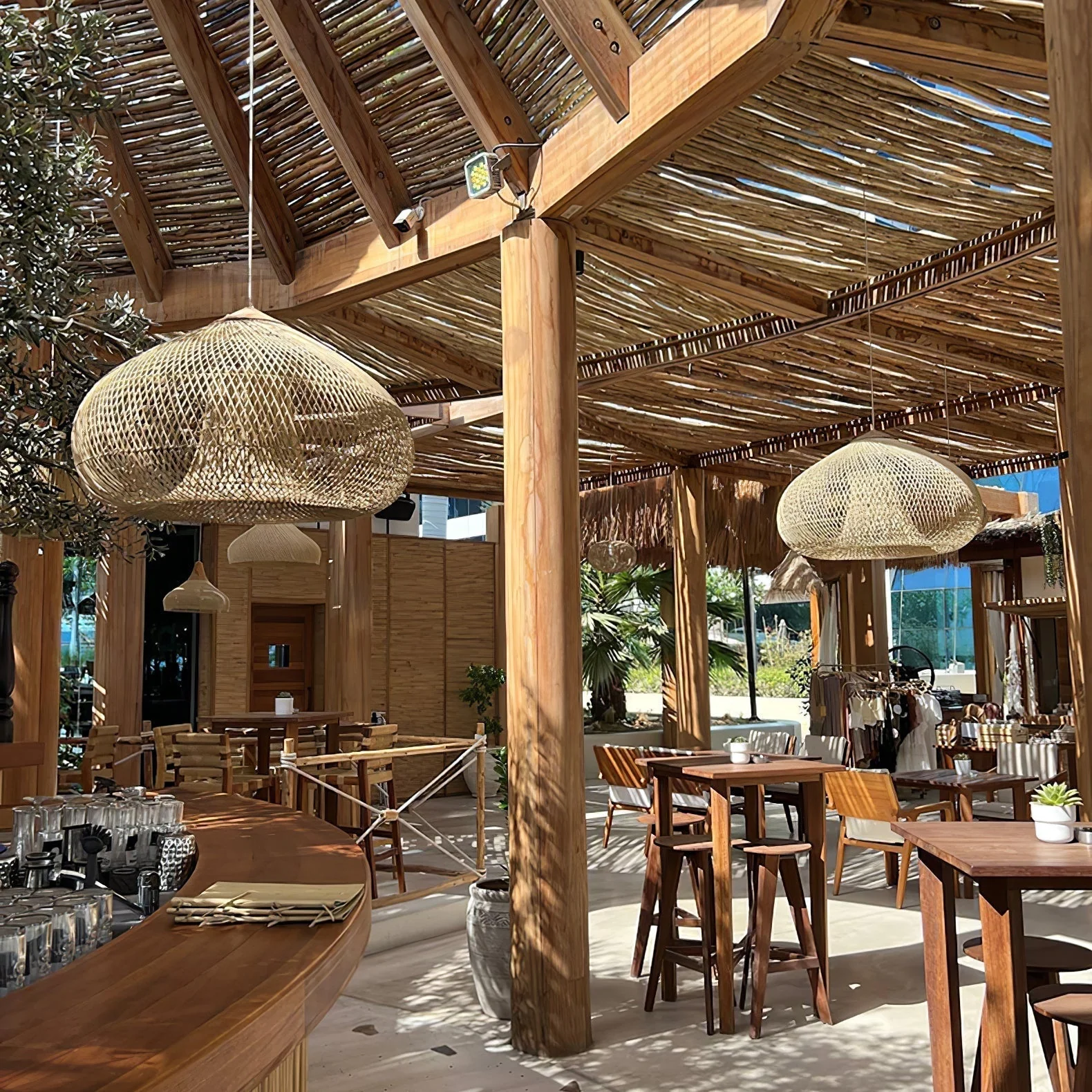 Solavn Rattan Wood Pendant Lamp - Image 66