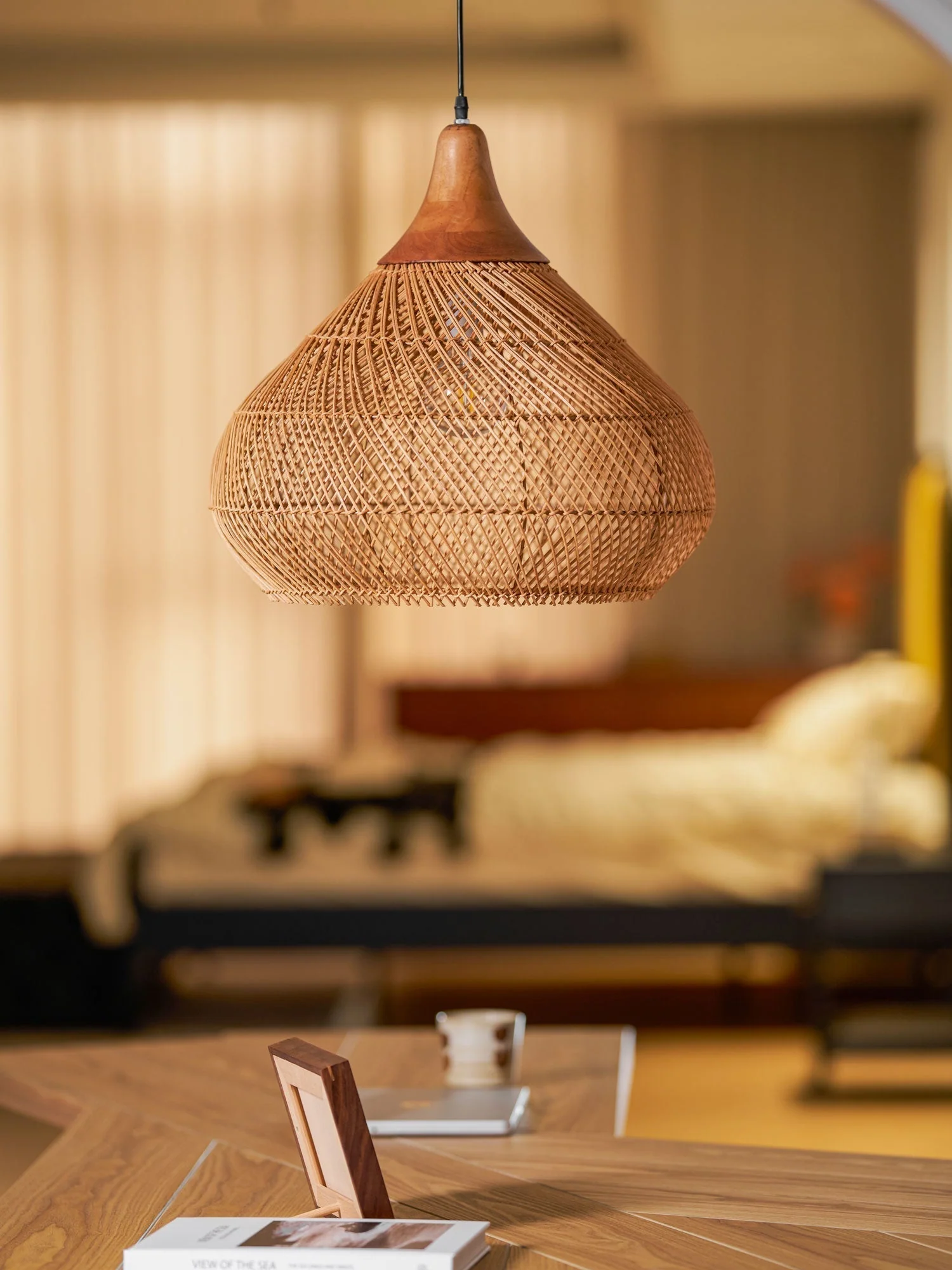 Solavn Rattan Wood Pendant Lamp - Image 68