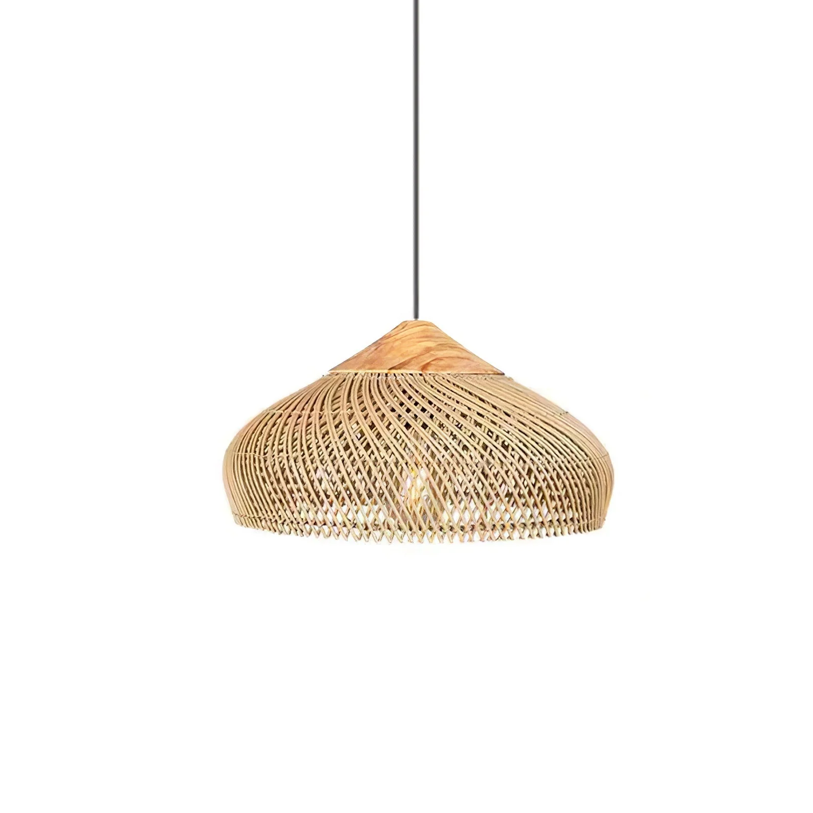 Solavn Rattan Wood Pendant Lamp - Image 75