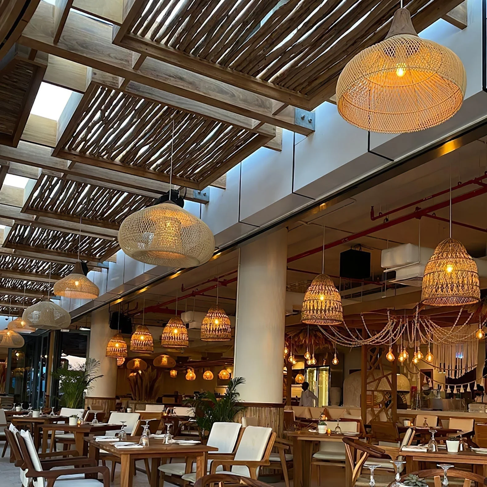Solavn Rattan Wood Pendant Lamp - Image 85