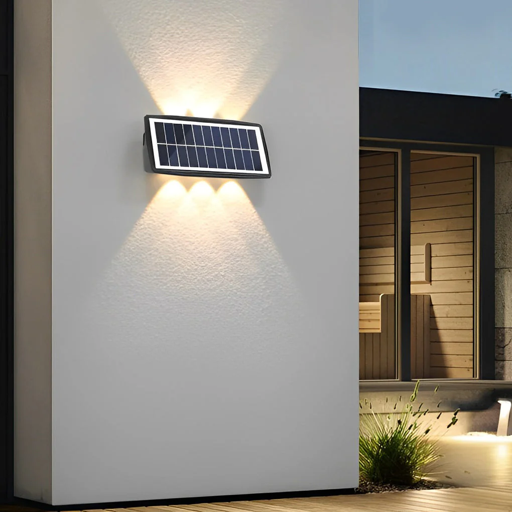 Soldier Rectangular LED Modern ABS Outdoor Wall Lamp - Image 2