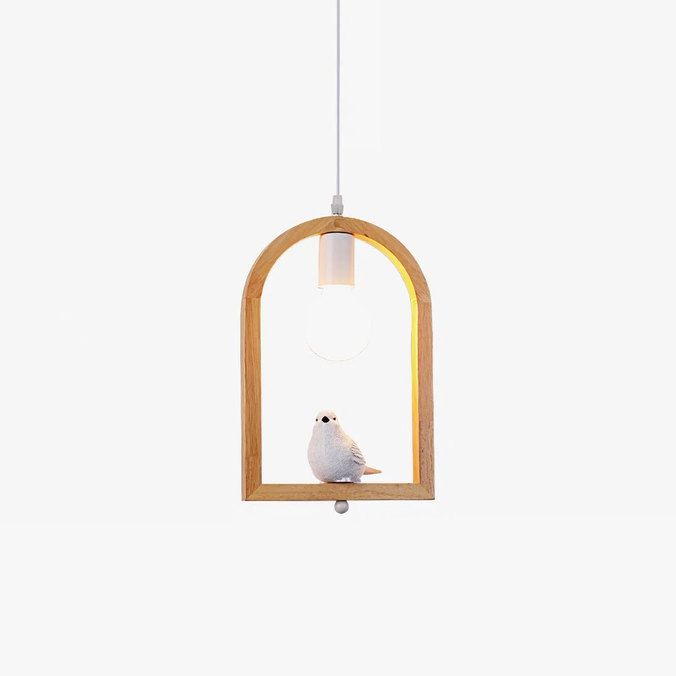 Solece Wood Resin Pendant Light