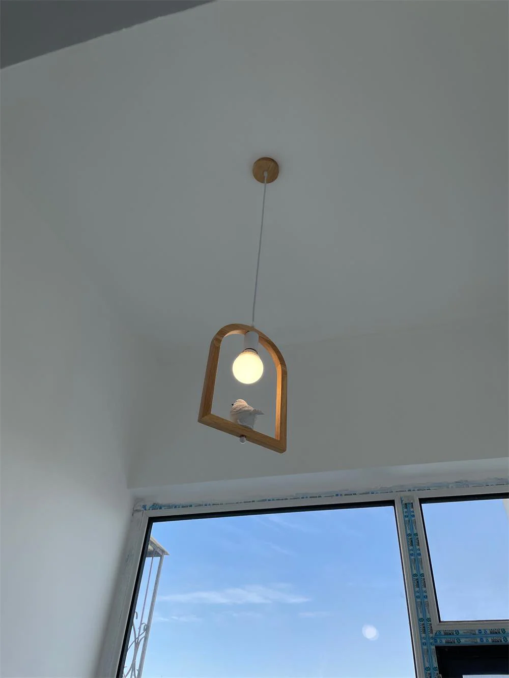 Solece Wood Resin Pendant Light - Image 11