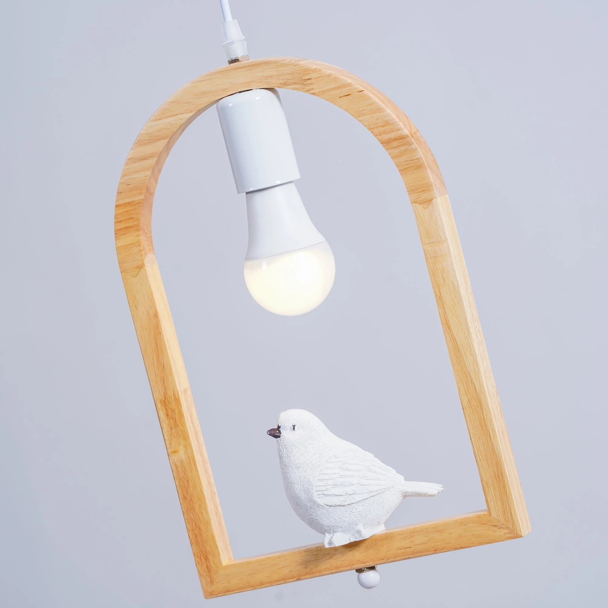 Solece Wood Resin Pendant Light - Image 12