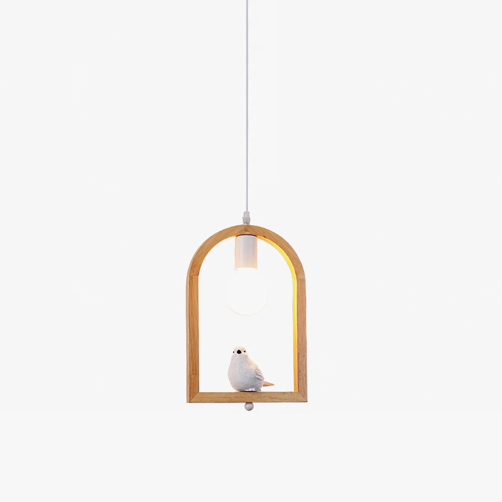 Solece Wood Resin Pendant Light - Image 19